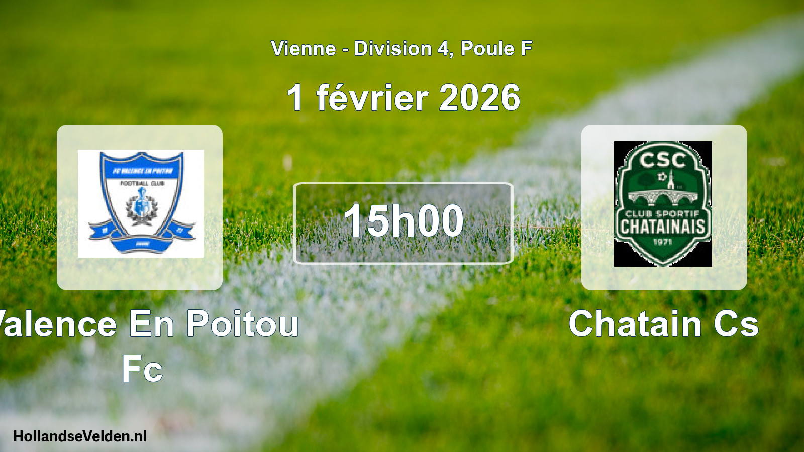 Geplande wedstrijd: Valence En Poitou Fc - Chatain Cs (1 février 2026)