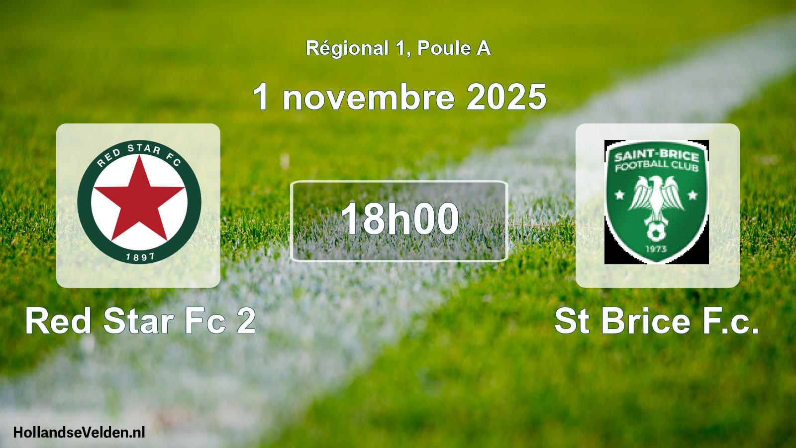 Scheduled Match: Red Star Fc 2 - St Brice F.c. (1 November 2025)