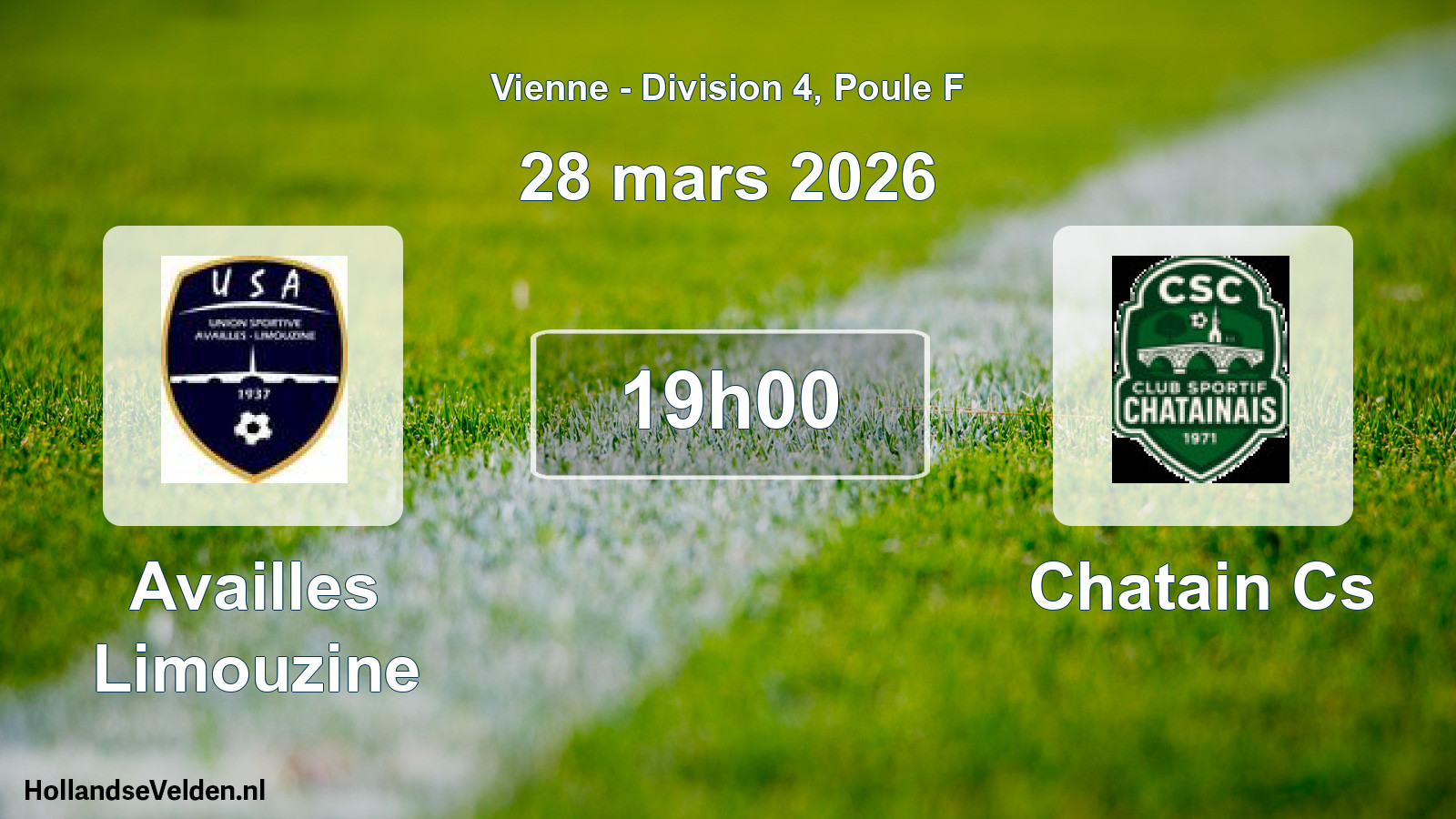 Geplande wedstrijd: Availles Limouzine - Chatain Cs (28 mars 2026)