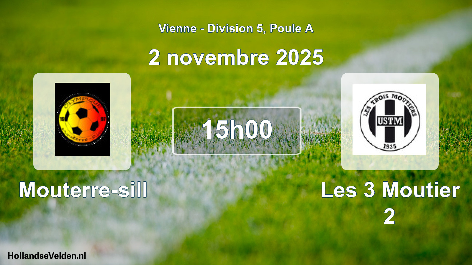 Scheduled Match: Mouterre-sill - Les 3 Moutier 2 (2 November 2025)