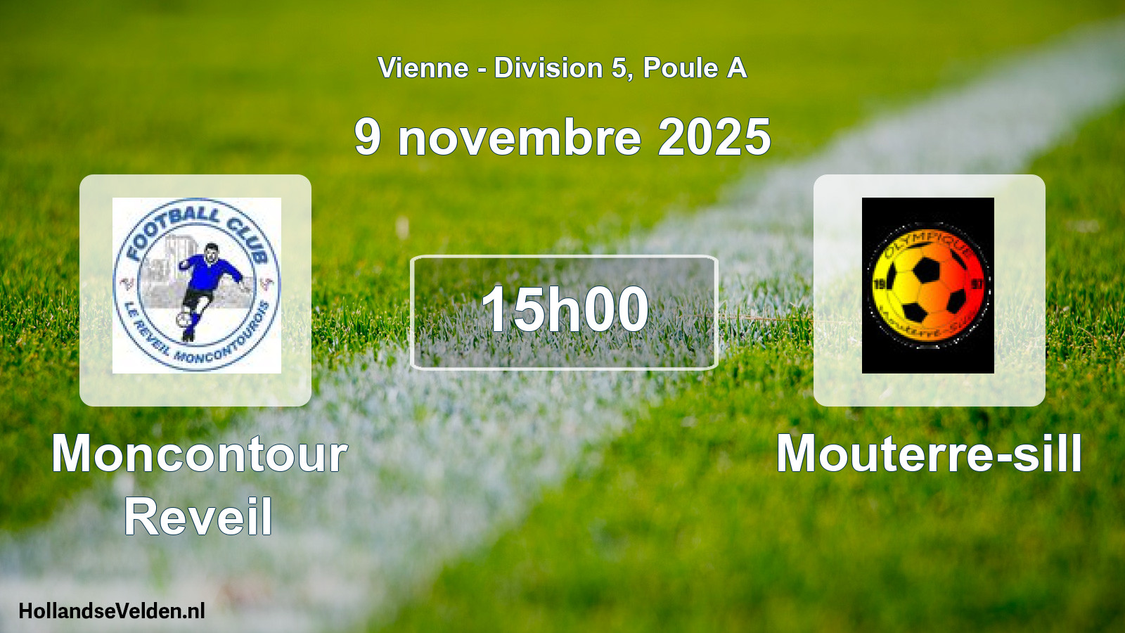Geplande wedstrijd: Moncontour Reveil - Mouterre-sill (9 novembre 2025)