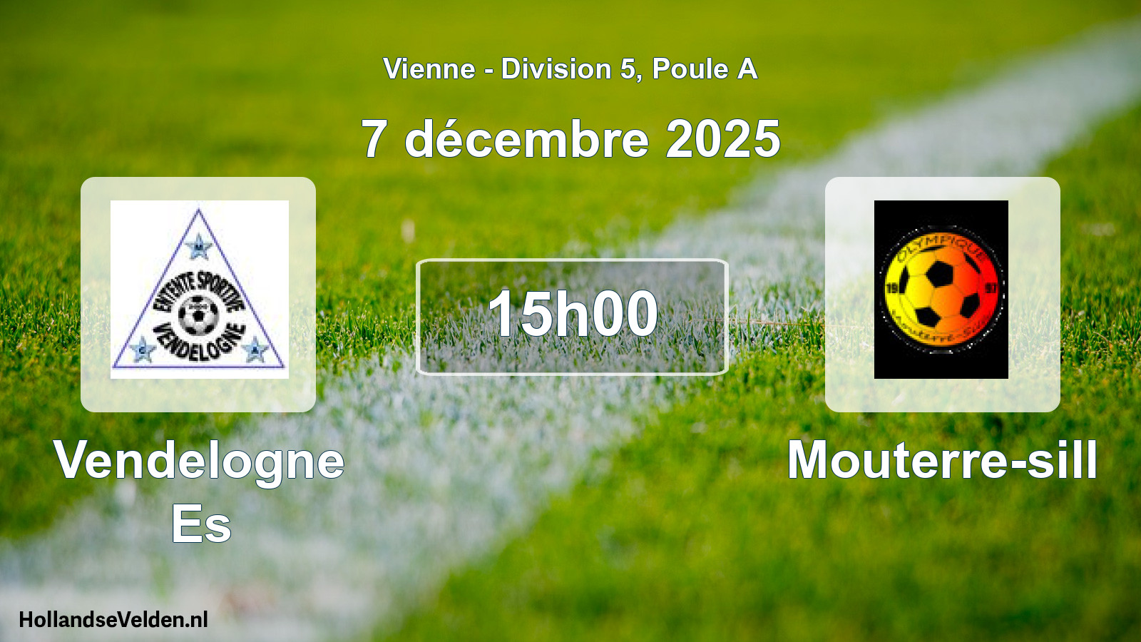 Geplande wedstrijd: Vendelogne Es - Mouterre-sill (7 décembre 2025)