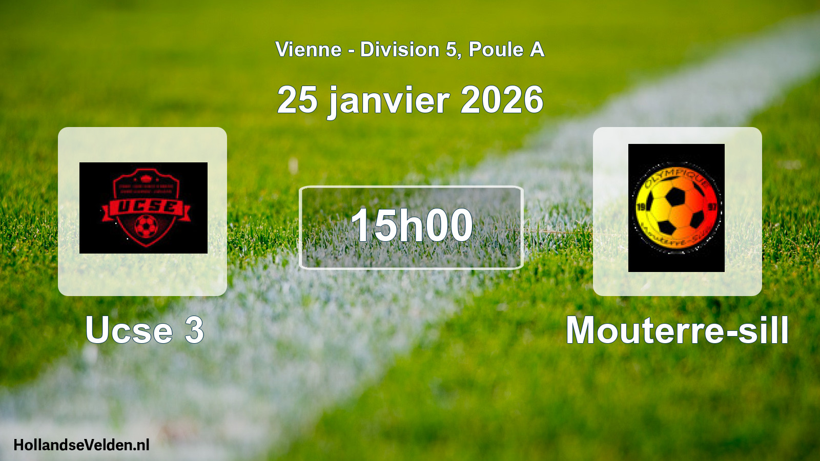 Scheduled Match: Ucse 3 - Mouterre-sill (25 January 2026)
