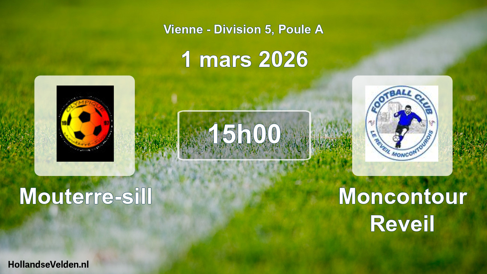 Scheduled Match: Mouterre-sill - Moncontour Reveil (1 March 2026)