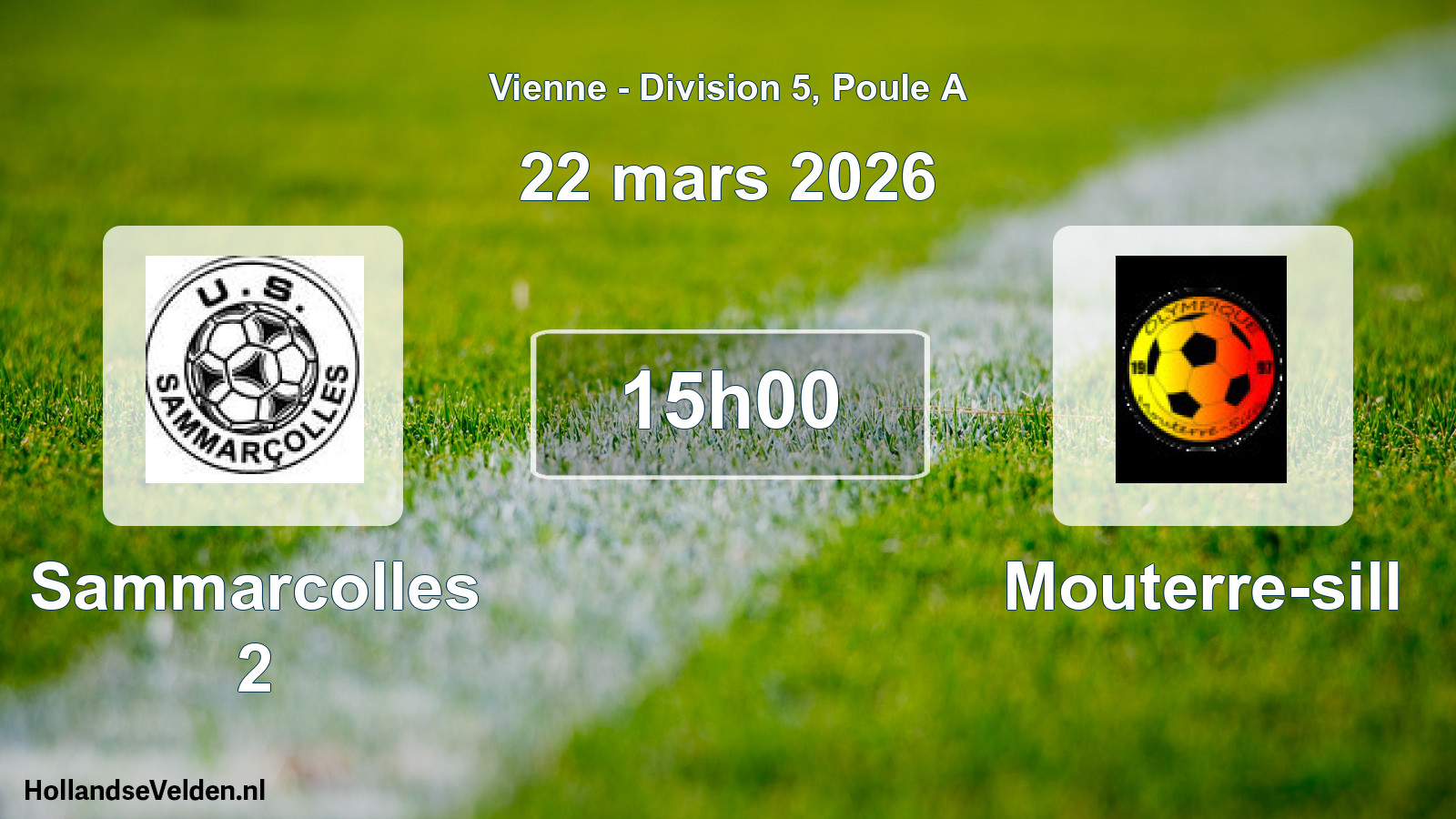 Scheduled Match: Sammarcolles 2 - Mouterre-sill (22 March 2026)