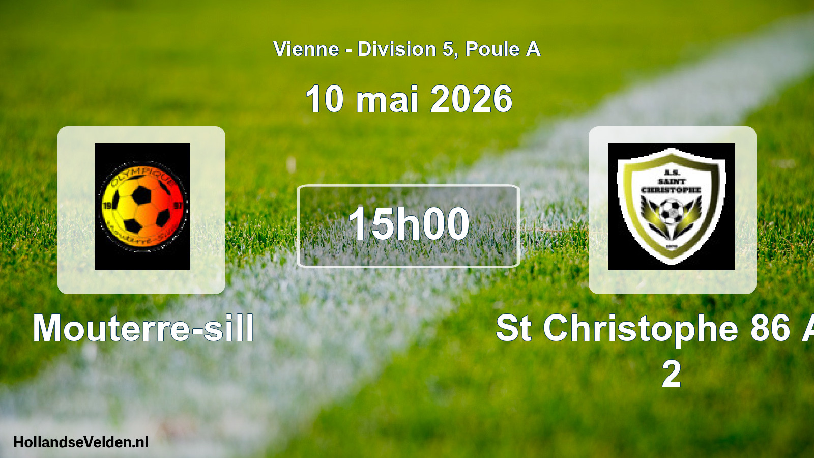 Scheduled Match: Mouterre-sill - St Christophe 86 As 2 (10 May 2026)