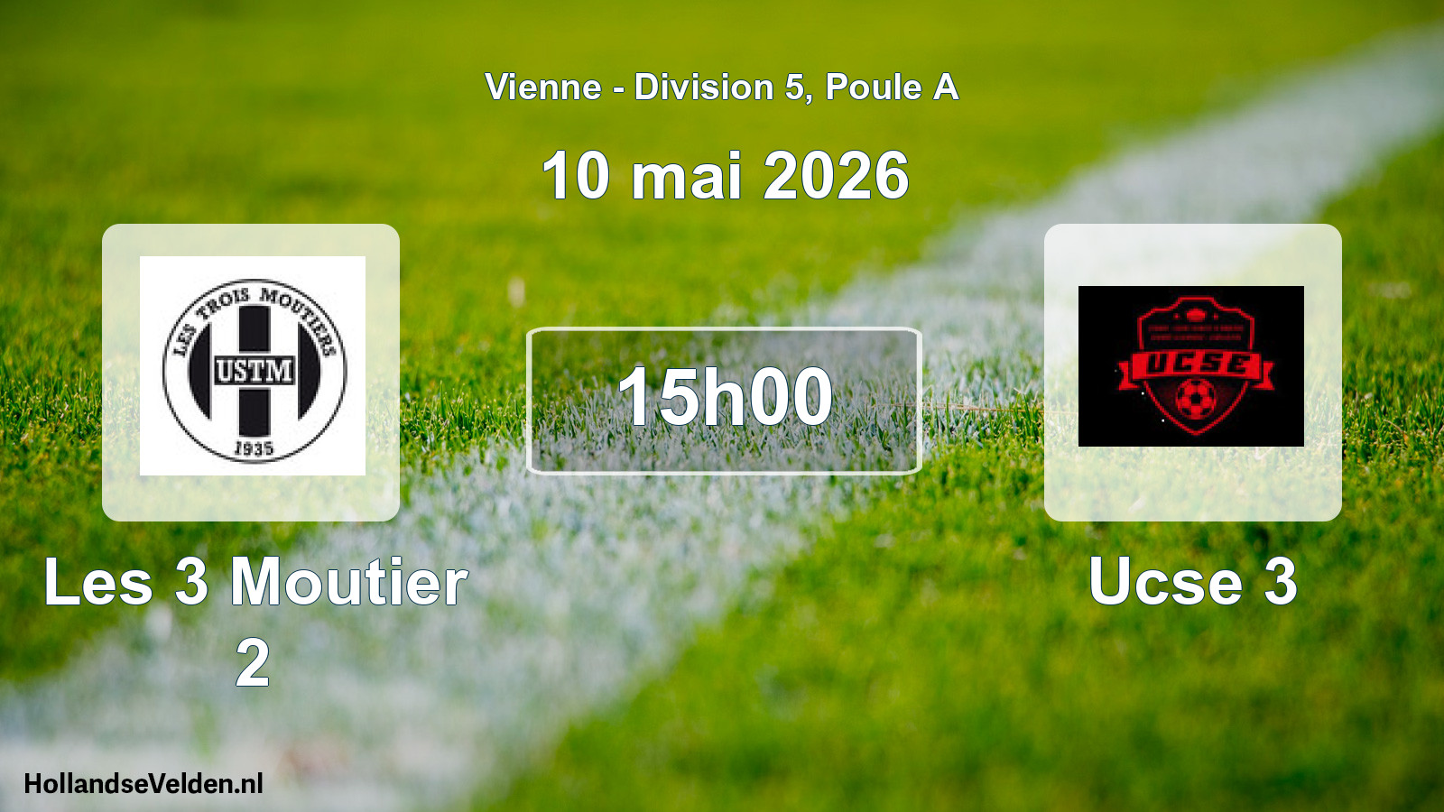Scheduled Match: Les 3 Moutier 2 - Ucse 3 (10 May 2026)