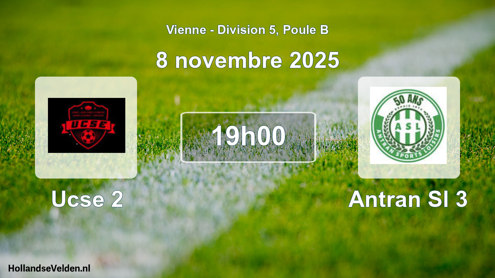 Geplande wedstrijd: Ucse 2 - Antran Sl 3 (8 novembre 2025)