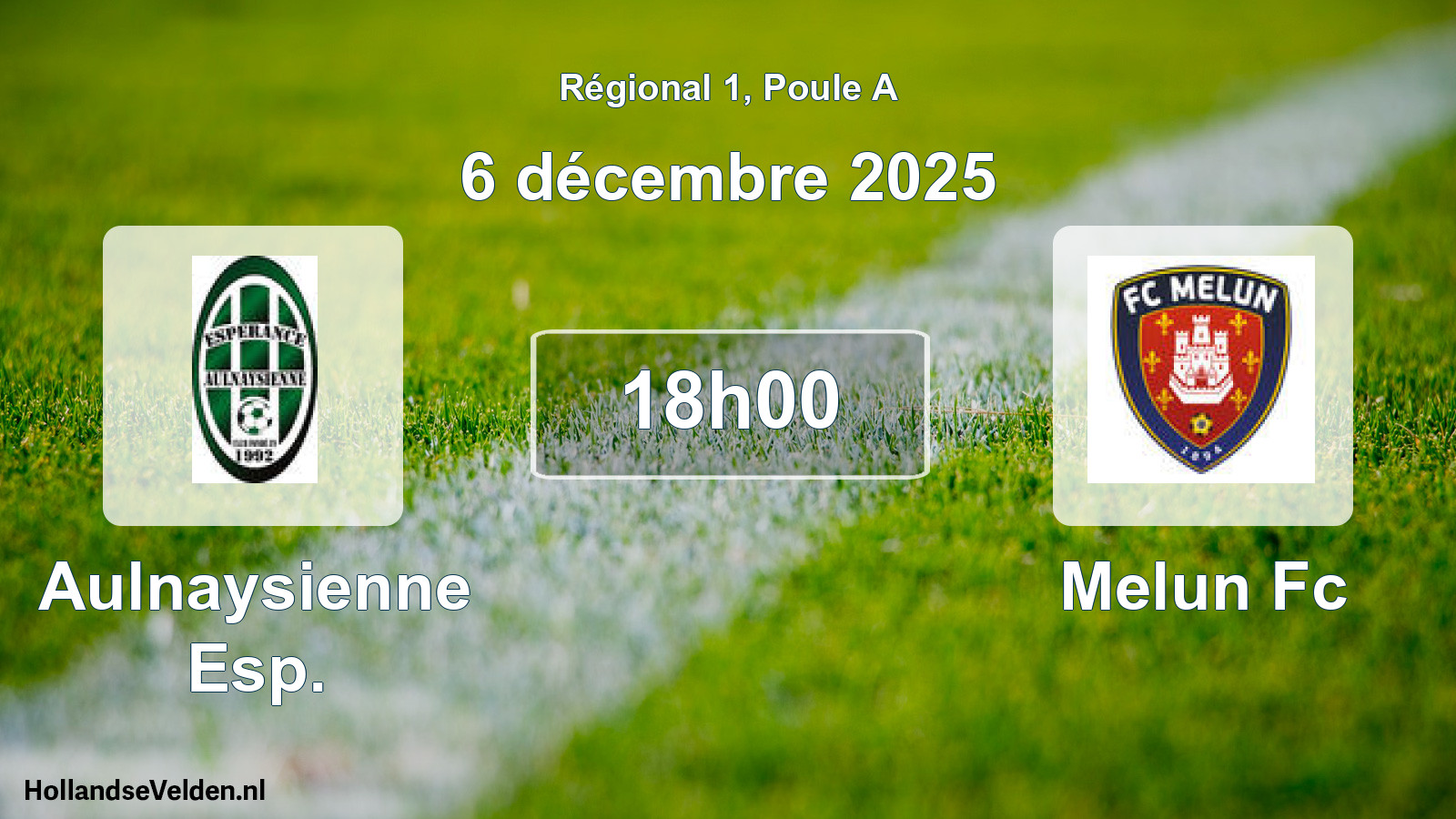 Geplande wedstrijd: Aulnaysienne Esp. - Melun Fc (6 december 2025)