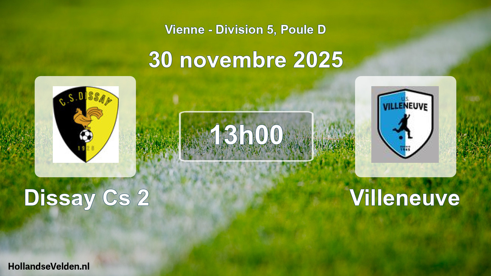 Scheduled Match: Dissay Cs 2 - Villeneuve (30 November 2025)