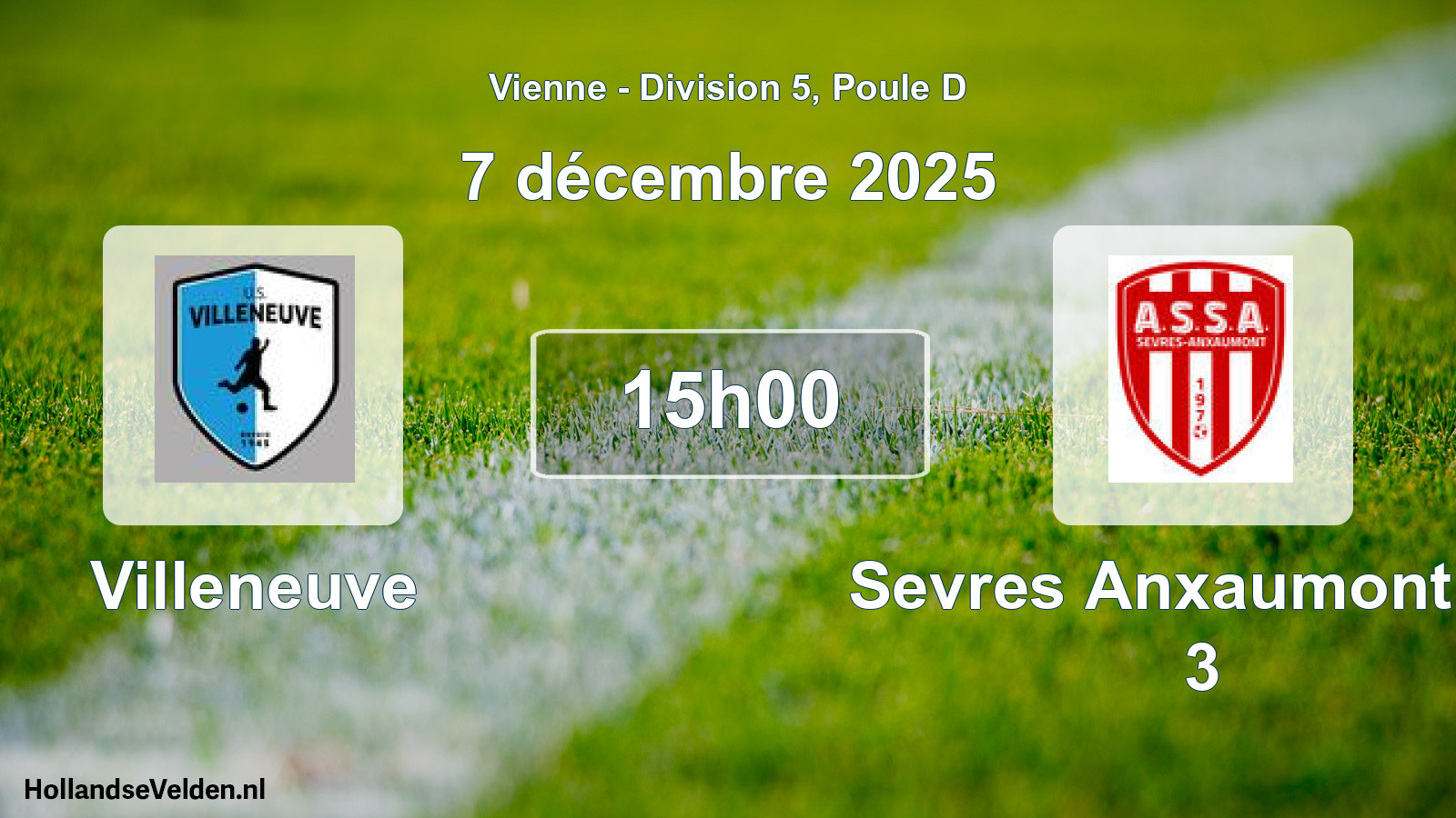 Scheduled Match: Villeneuve - Sevres Anxaumont As 3 (7 December 2025)