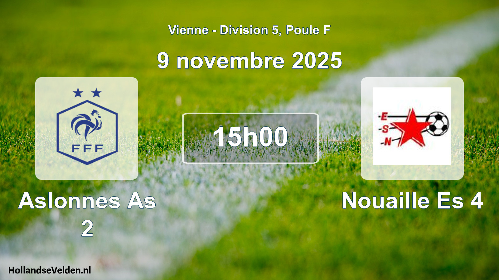 Geplande wedstrijd: Aslonnes As 2 - Nouaille Es 4 (9 novembre 2025)