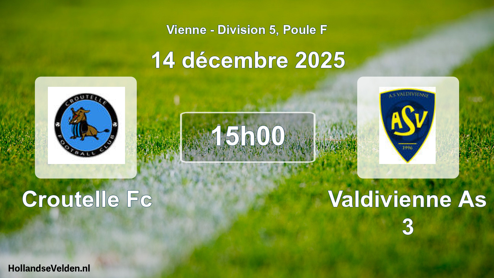 Scheduled Match: Croutelle Fc - Valdivienne As 3 (14 December 2025)