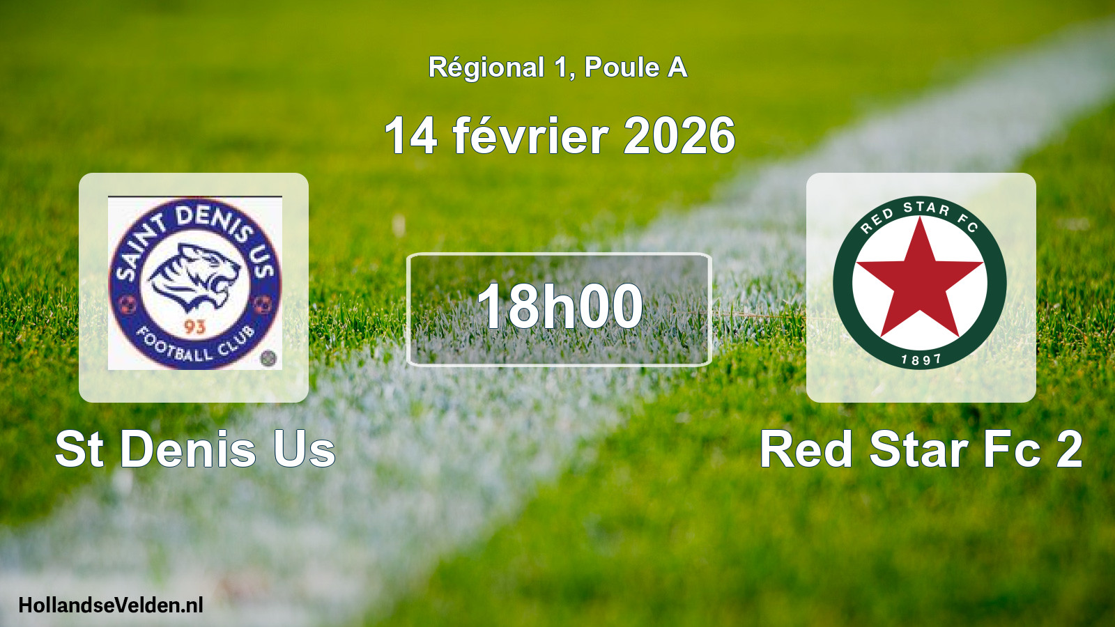 Scheduled Match: St Denis Us - Red Star Fc 2 (14 February 2026)