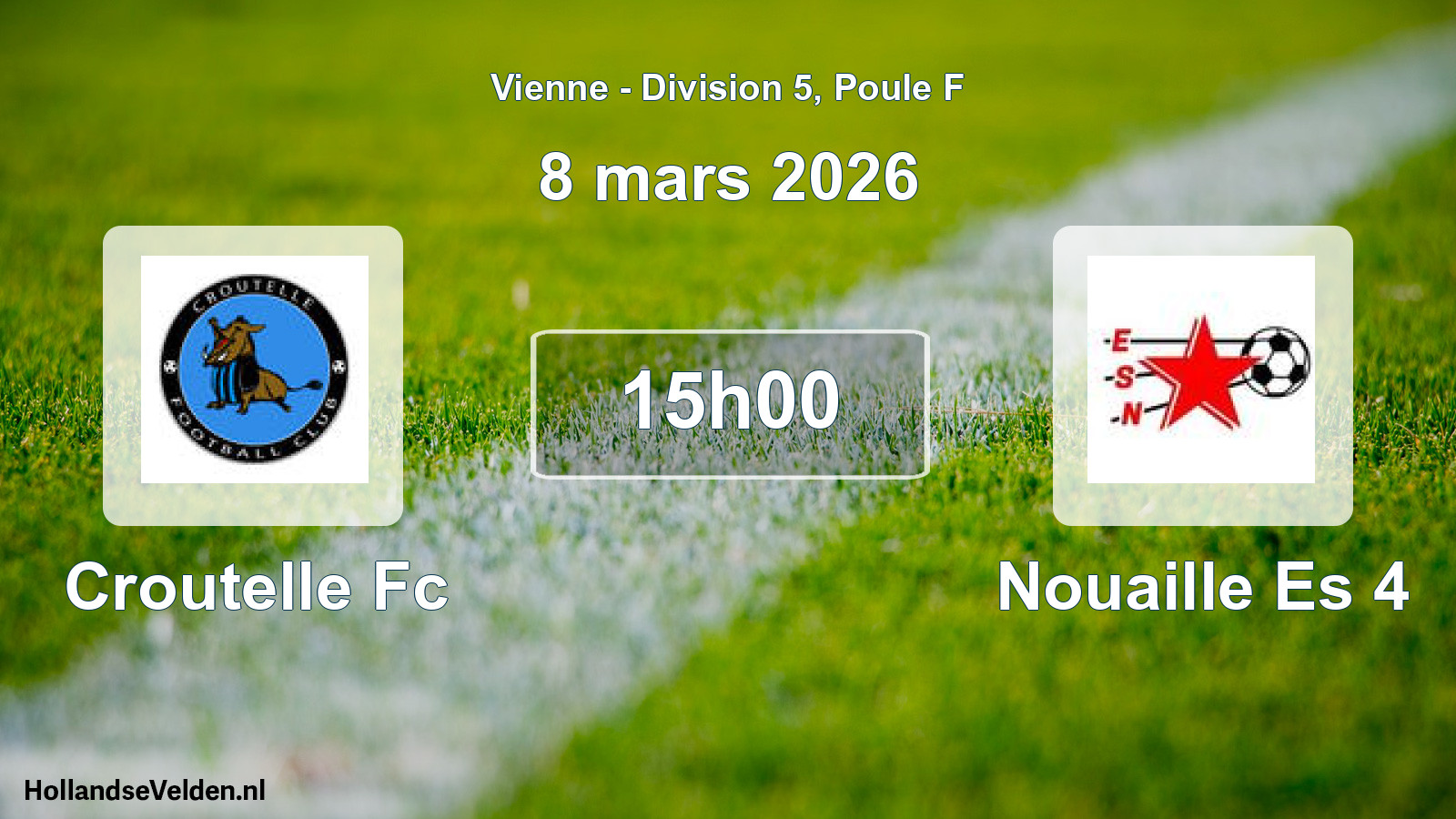 Geplande wedstrijd: Croutelle Fc - Nouaille Es 4 (8 mars 2026)