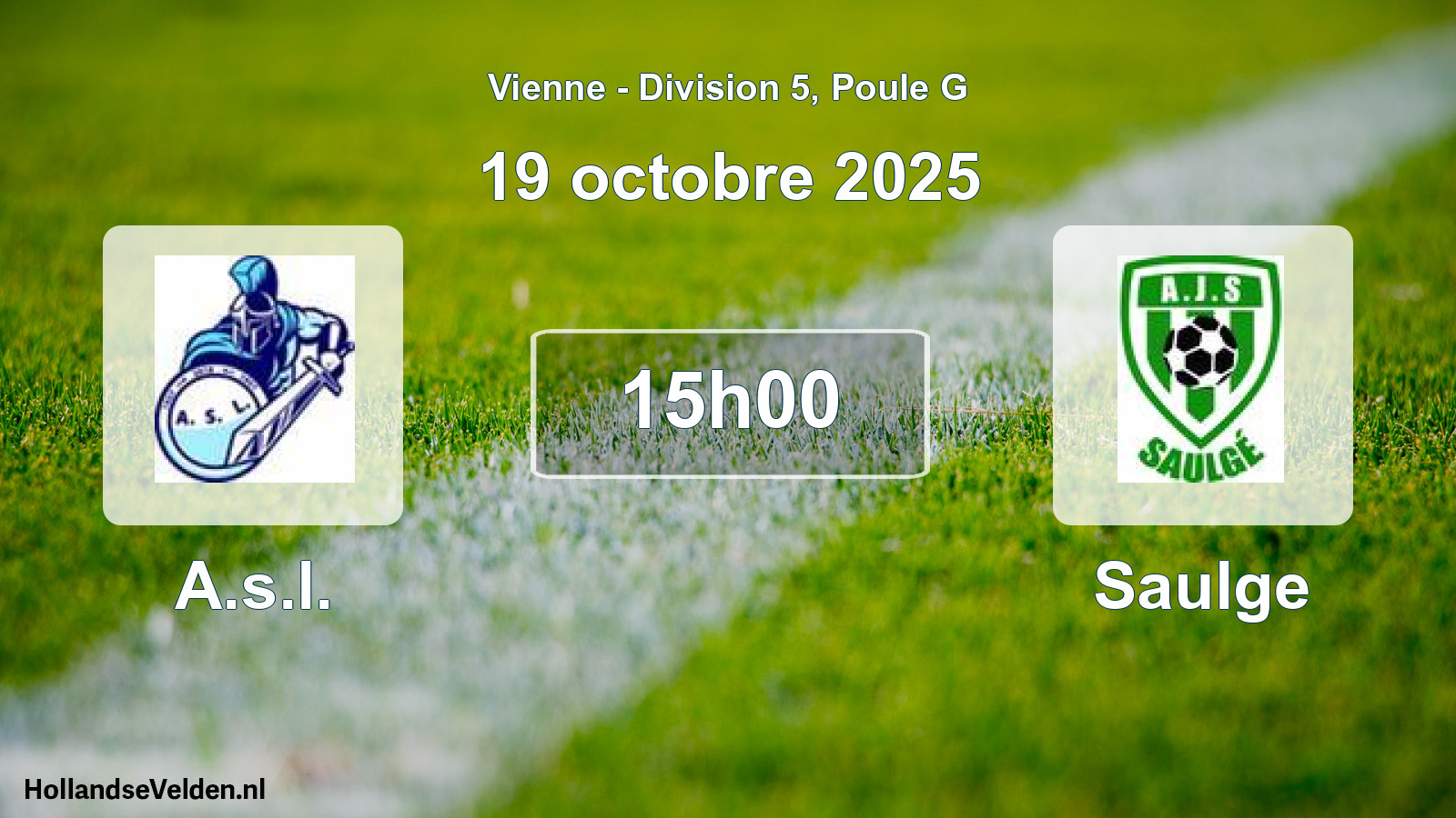 Scheduled Match: A.s.l. - Saulge (19 October 2025)