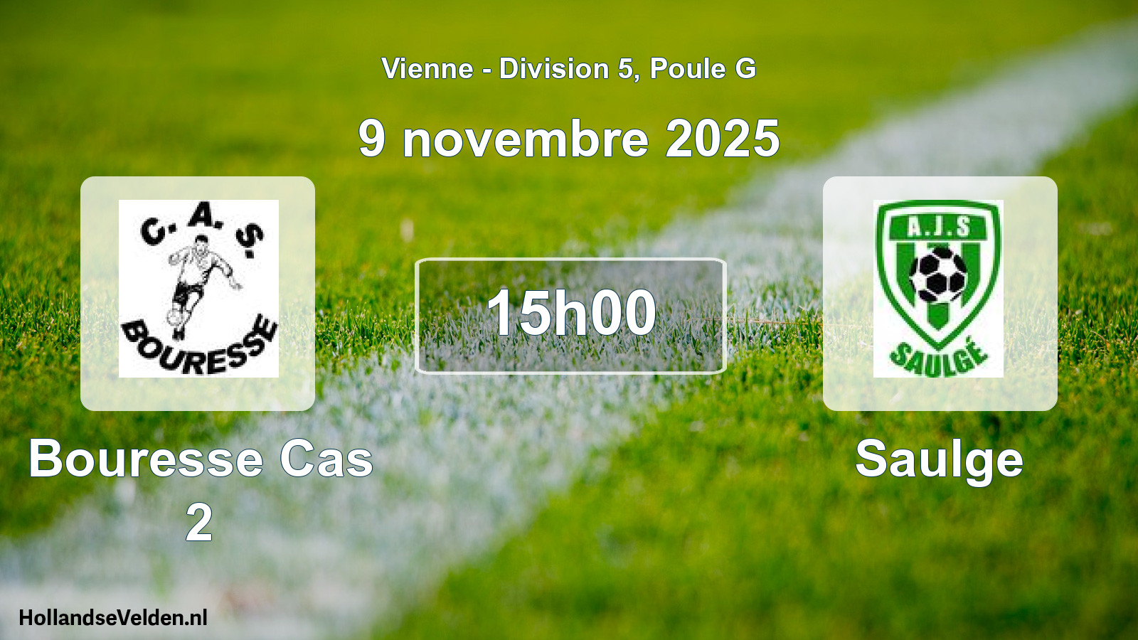Geplande wedstrijd: Bouresse Cas 2 - Saulge (9 novembre 2025)