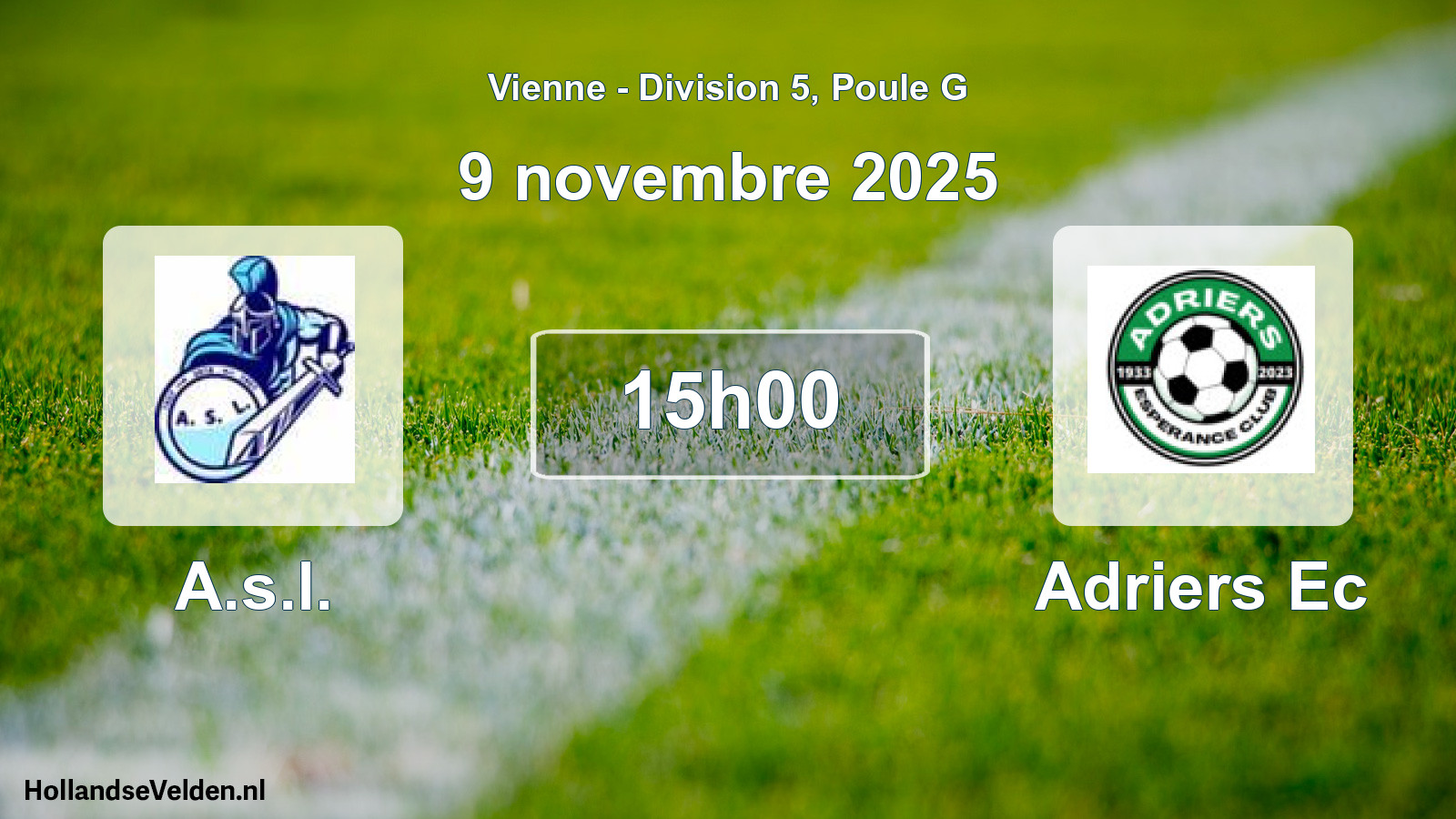 Scheduled Match: A.s.l. - Adriers Ec (9 November 2025)