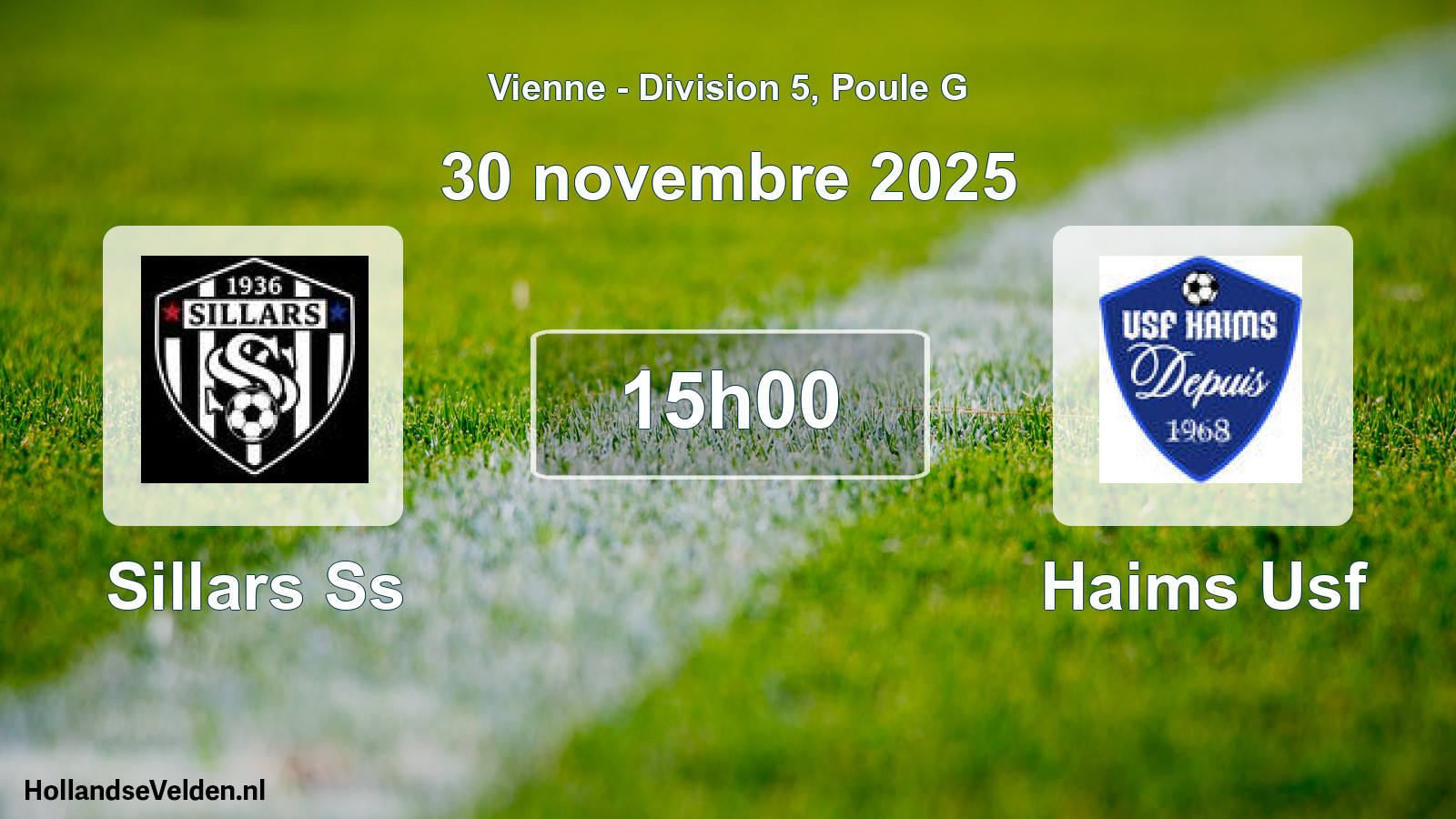 Geplande wedstrijd: Sillars Ss - Haims Usf (30 novembre 2025)