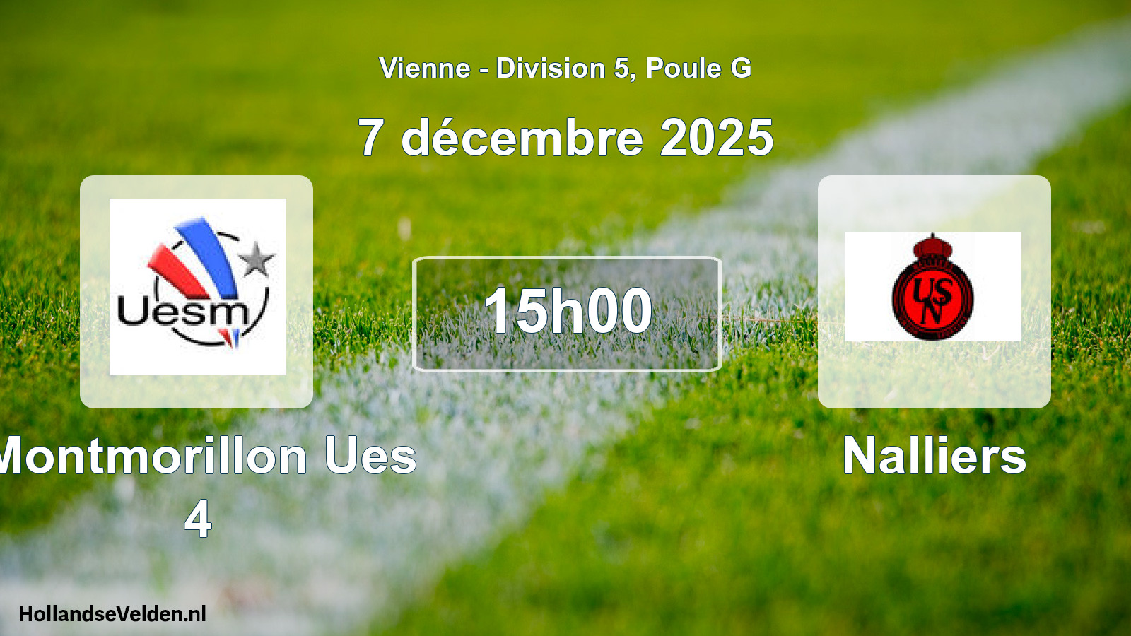 Scheduled Match: Montmorillon Ues 4 - Nalliers (7 December 2025)