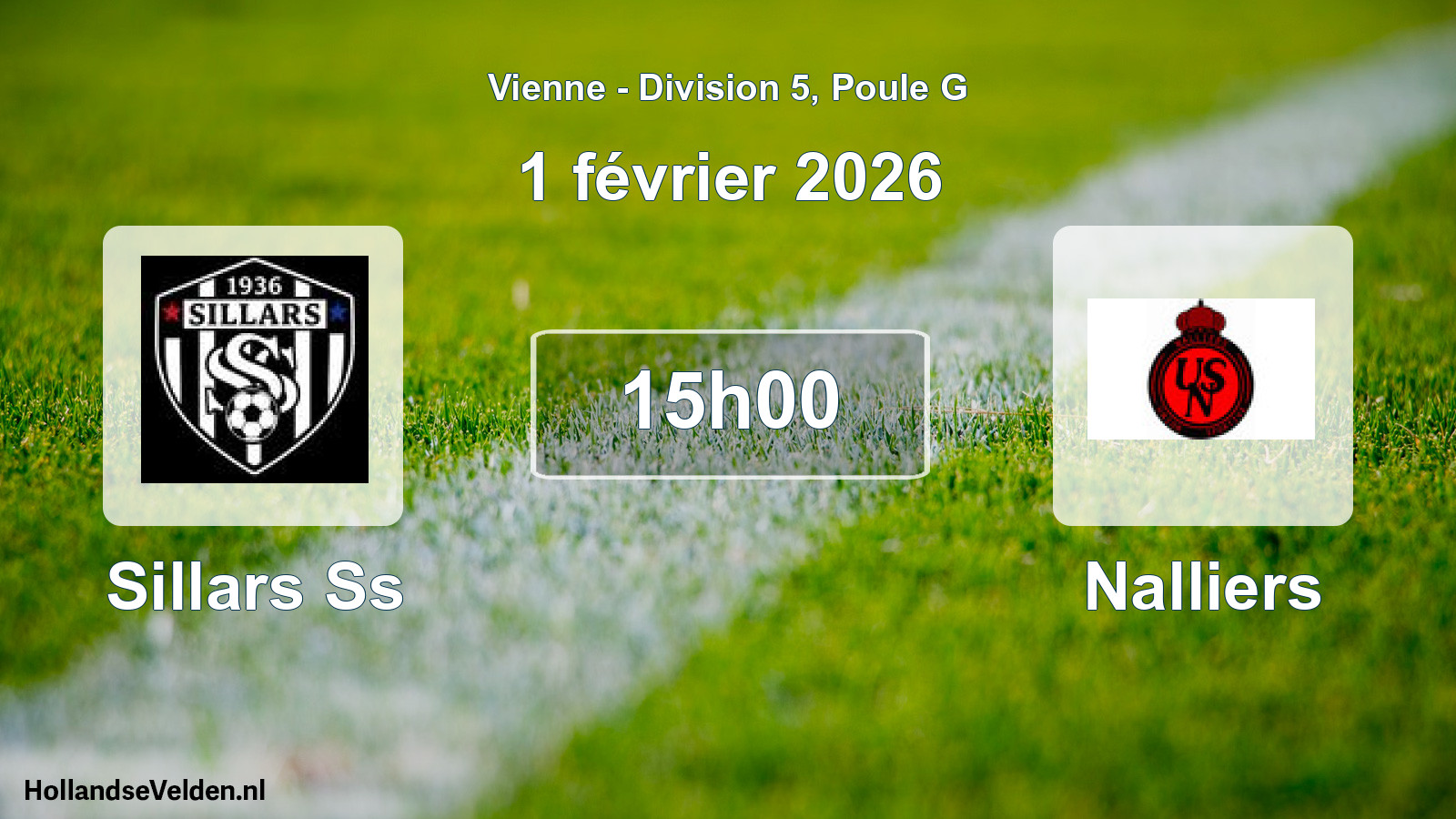 Scheduled Match: Sillars Ss - Nalliers (1 February 2026)