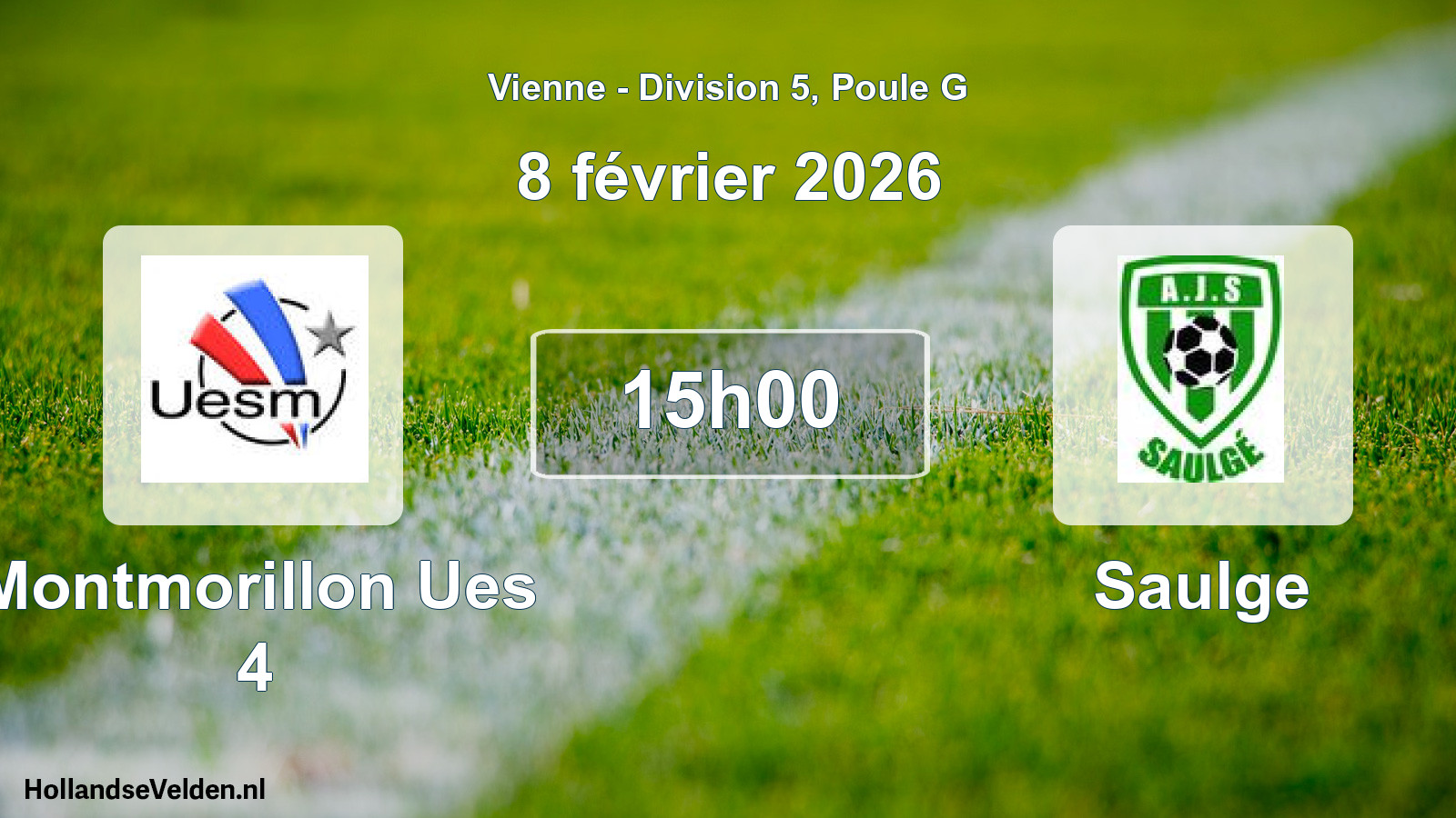 Scheduled Match: Montmorillon Ues 4 - Saulge (8 February 2026)