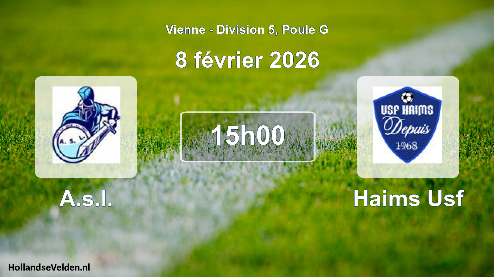 Scheduled Match: A.s.l. - Haims Usf (8 February 2026)