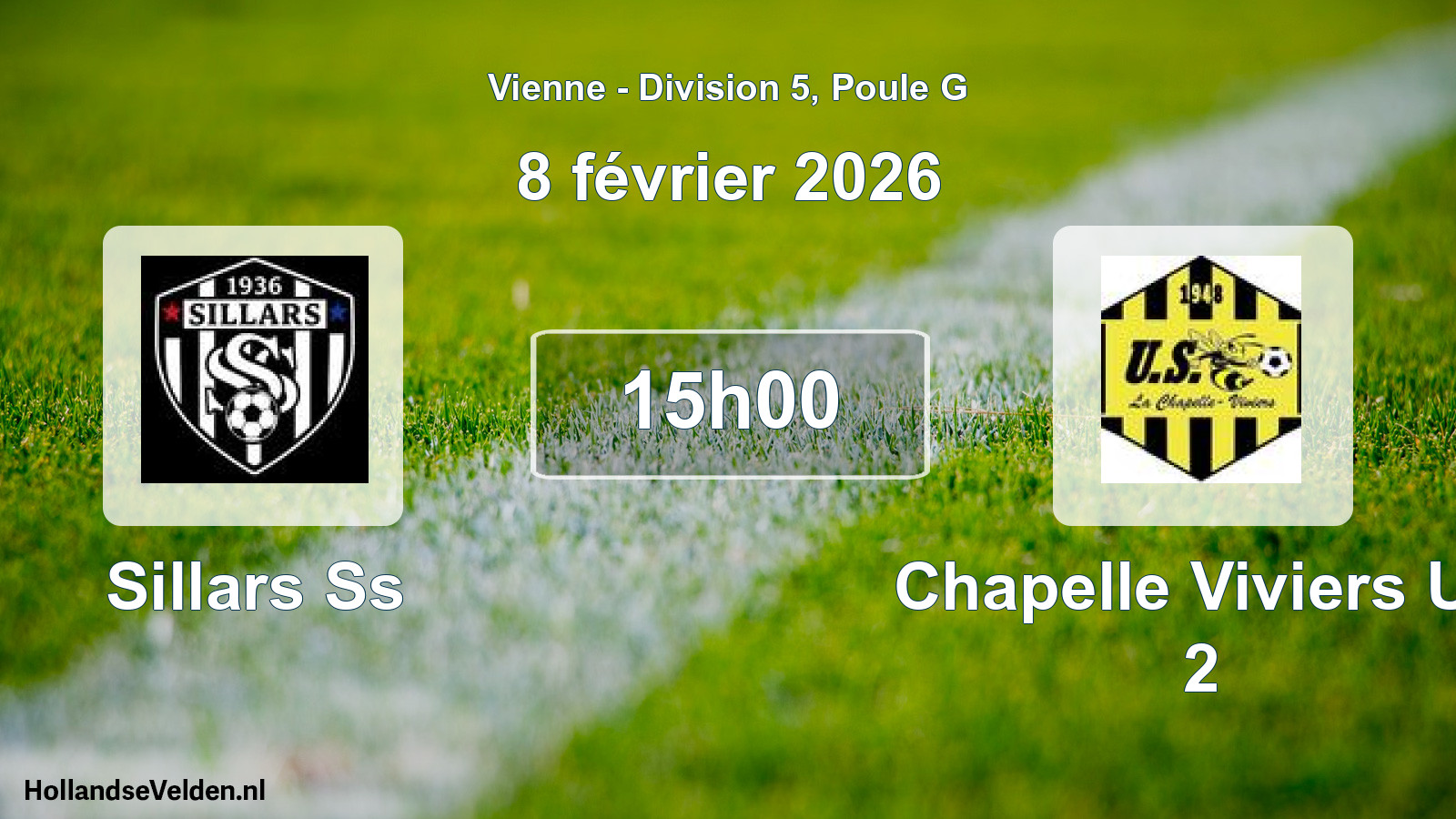 Geplande wedstrijd: Sillars Ss - Chapelle Viviers Us 2 (8 février 2026)