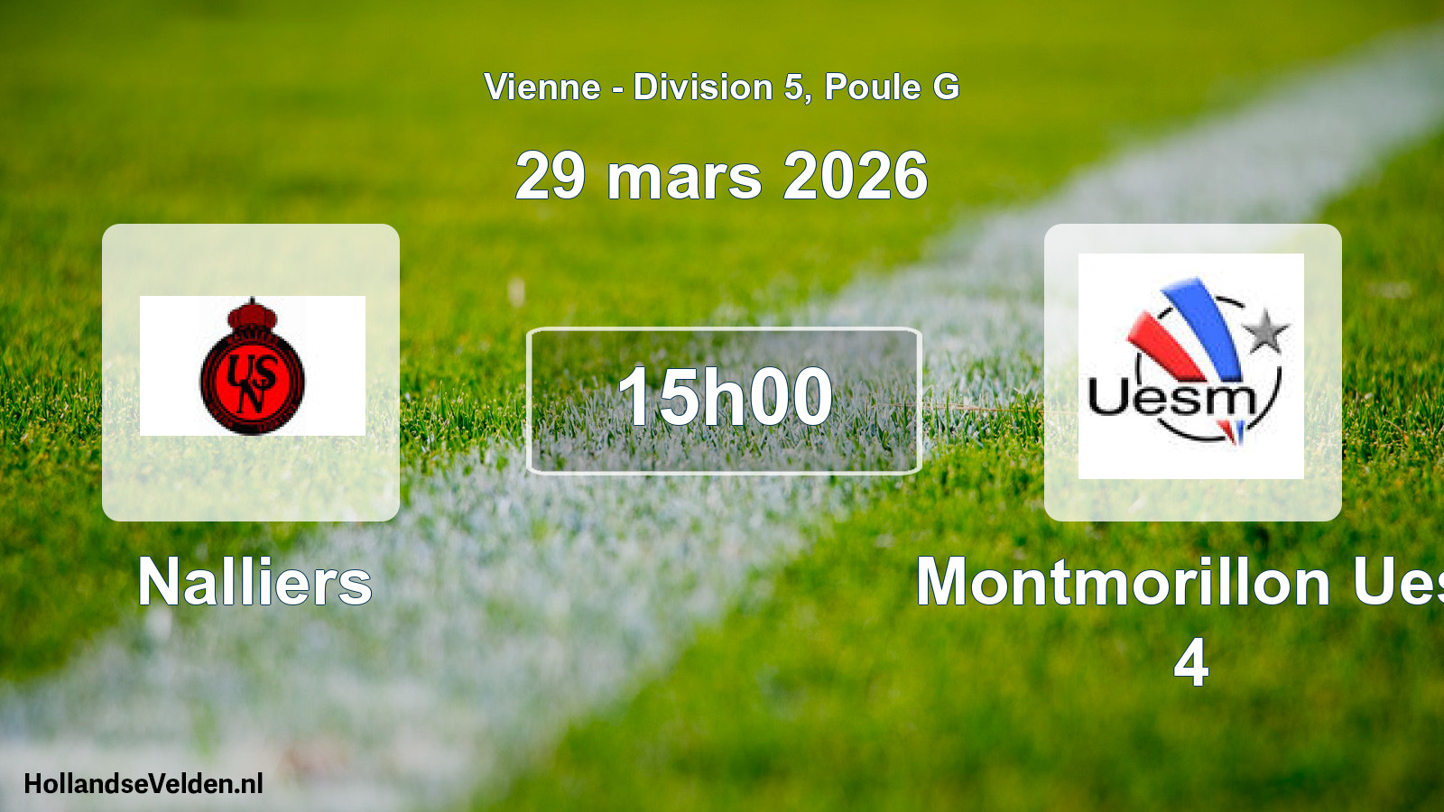 Scheduled Match: Nalliers - Montmorillon Ues 4 (29 March 2026)