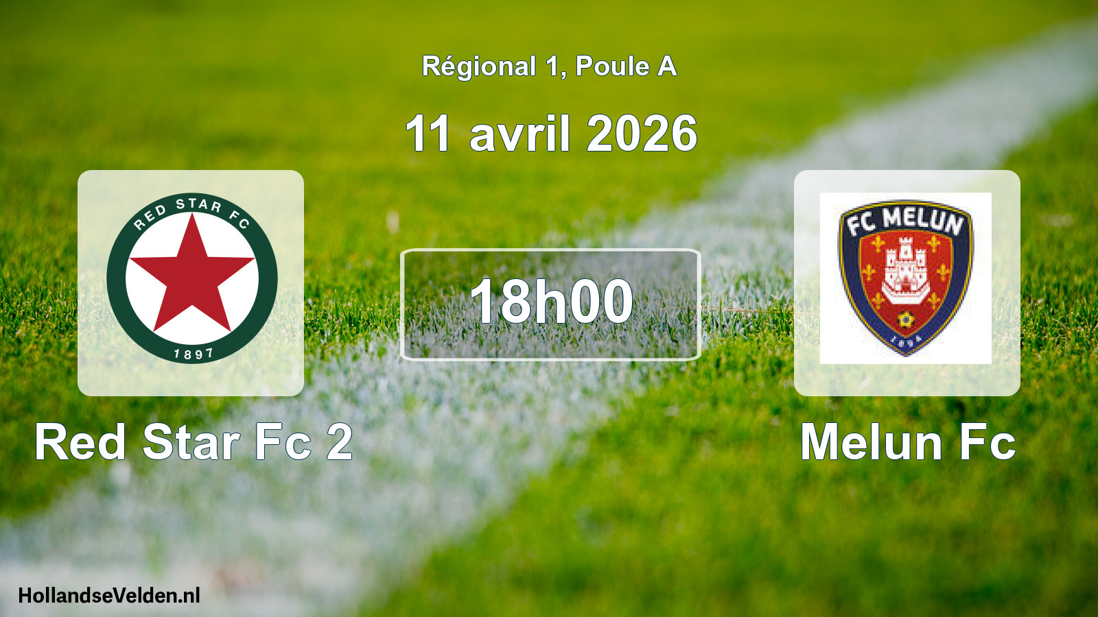Scheduled Match: Red Star Fc 2 - Melun Fc (11 April 2026)