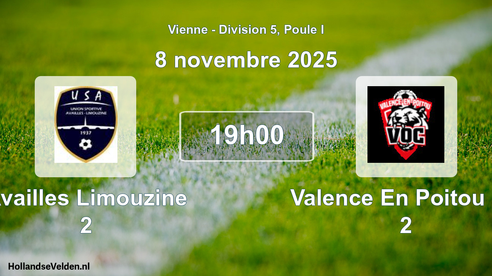 Geplande wedstrijd: Availles Limouzine 2 - Valence En Poitou Oc 2 (8 novembre 2025)