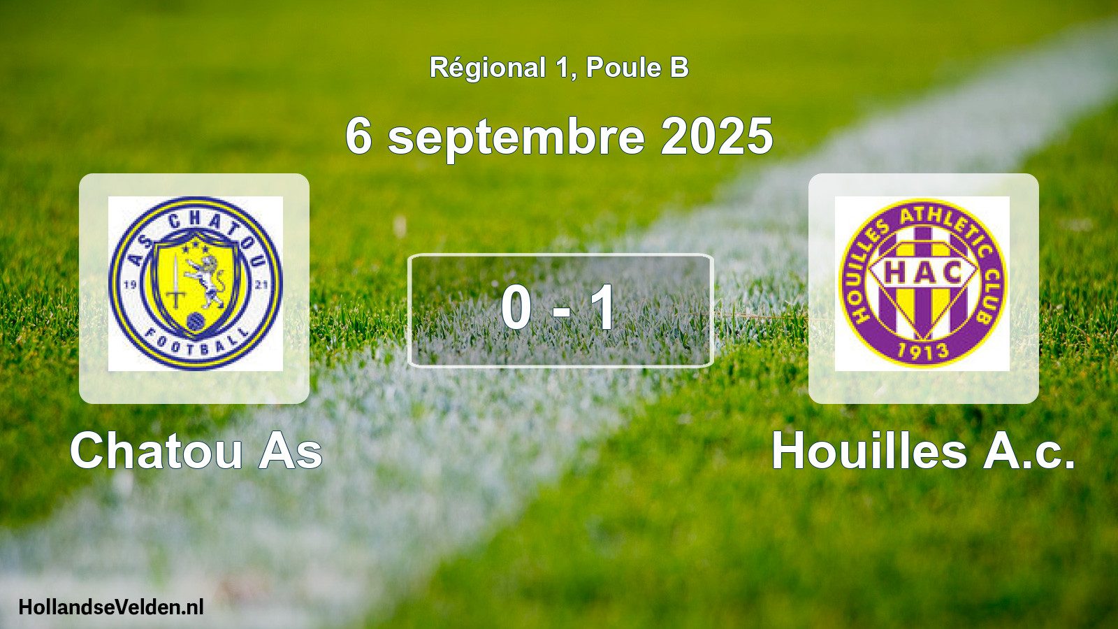 Gespeelde wedstrijd: Chatou As - Houilles A.c. 0 - 1 (6 septembre 2025)