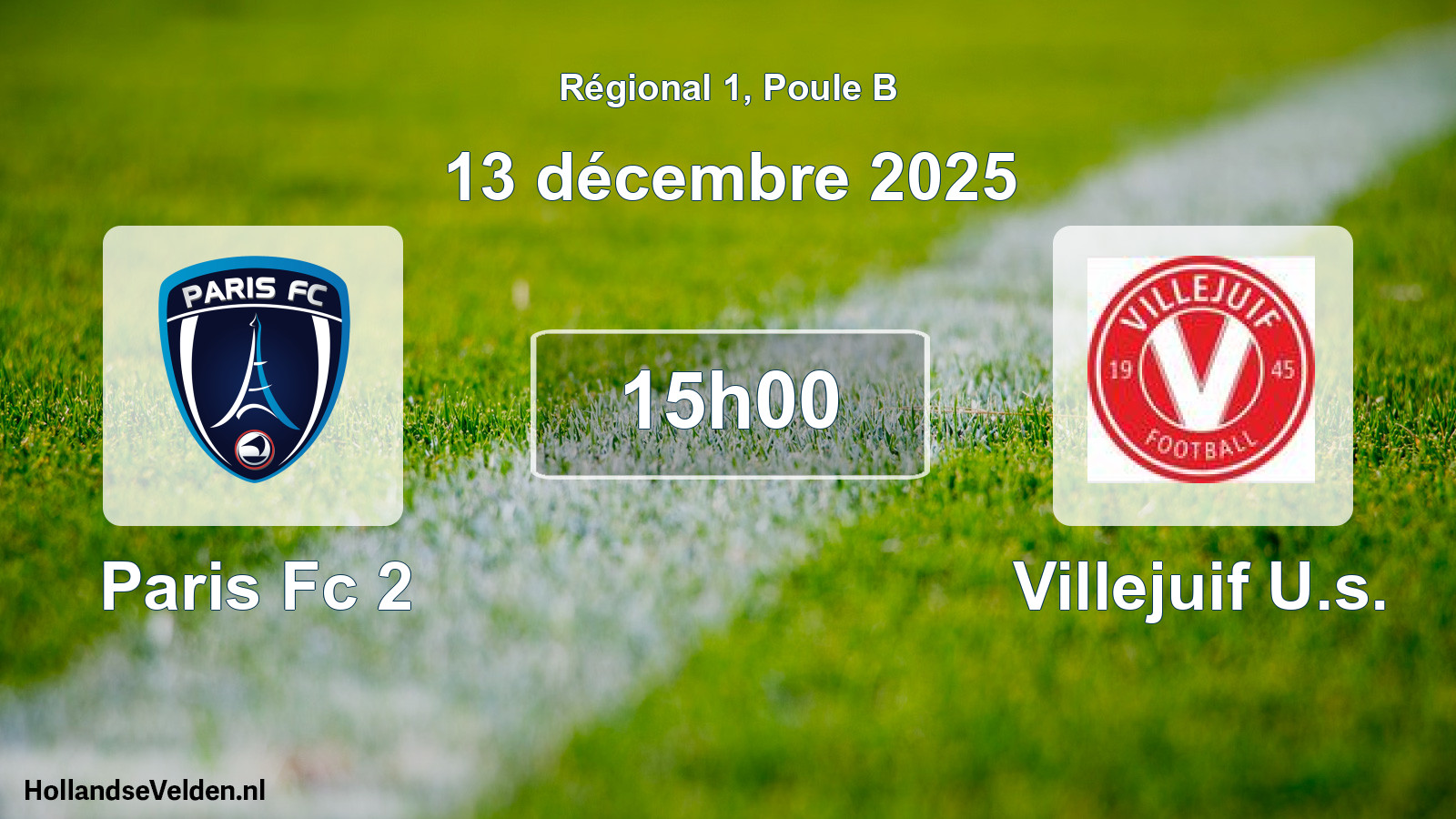 Scheduled Match: Paris Fc 2 - Villejuif U.s. (13 December 2025)