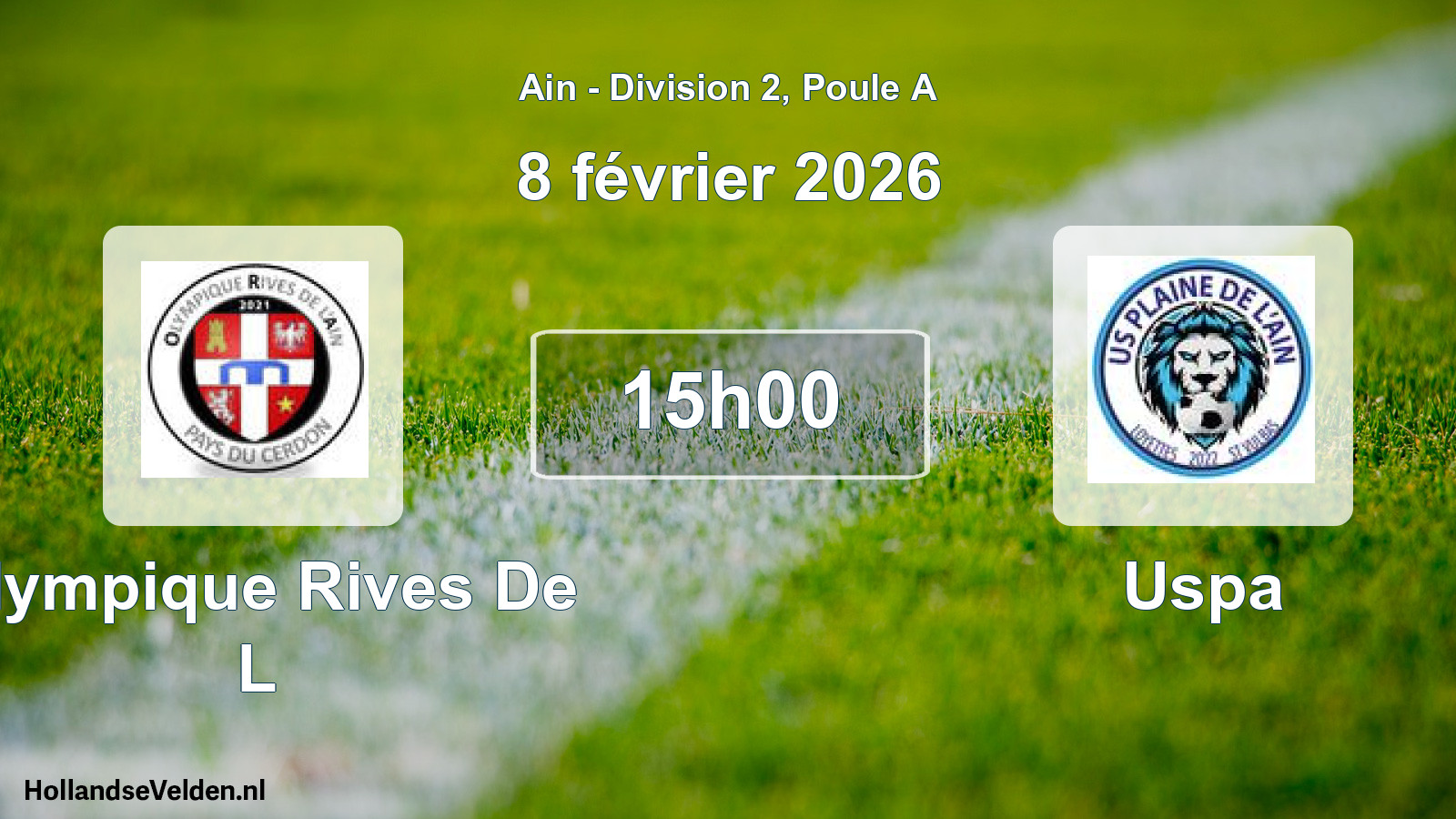 Scheduled Match: Olympique Rives De L - Uspa (8 February 2026)