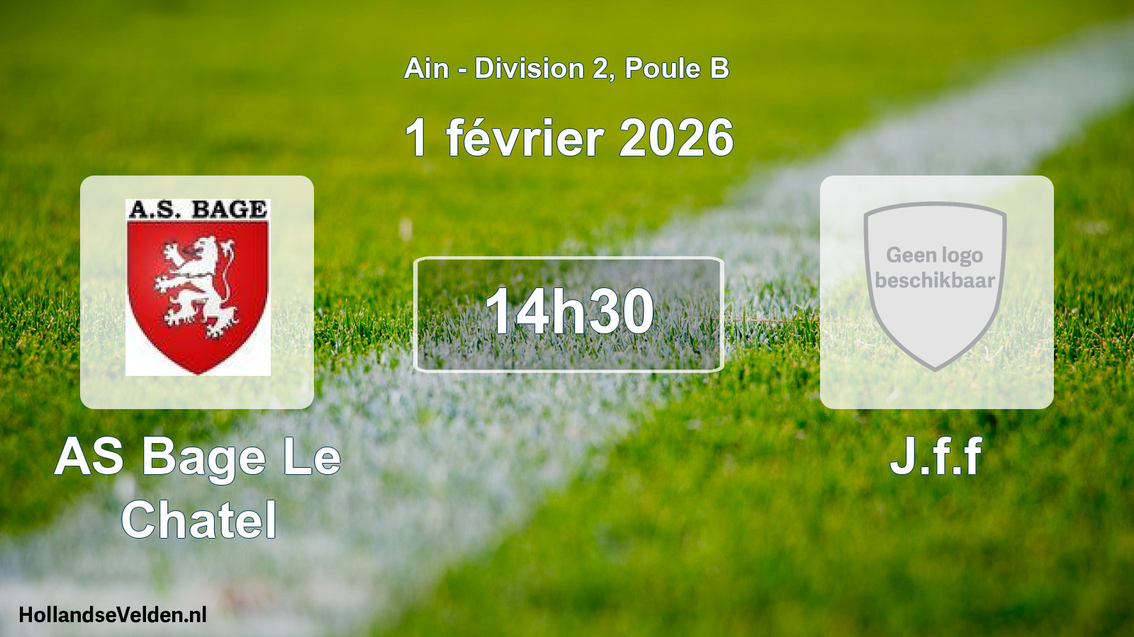 Geplande wedstrijd: AS Bage Le Chatel - J.f.f (1 februari 2026)