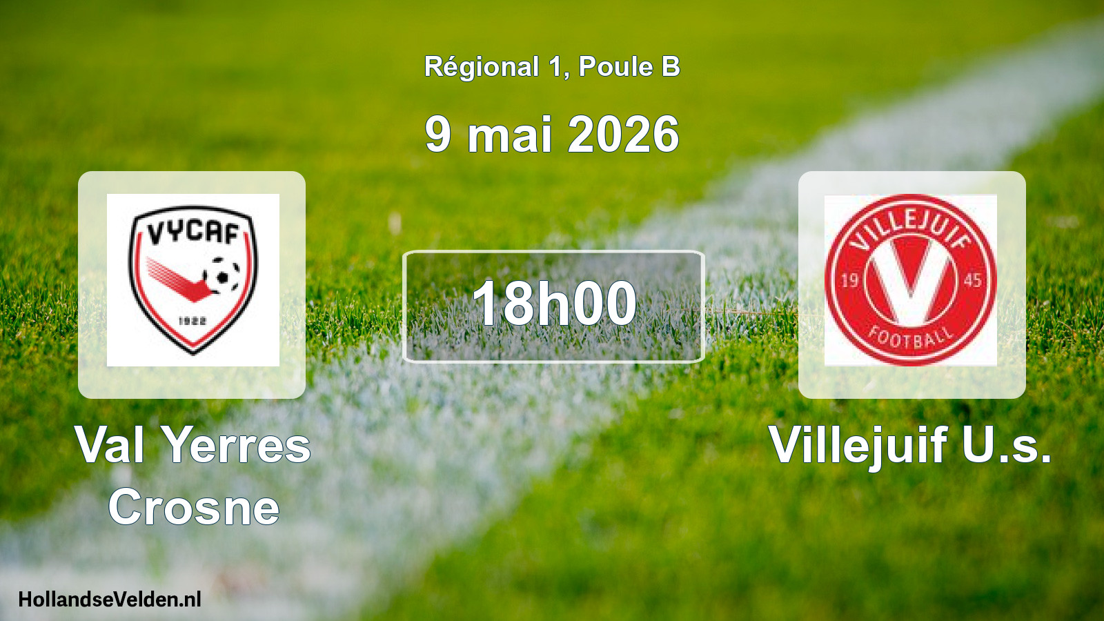 Scheduled Match: Val Yerres Crosne - Villejuif U.s. (9 May 2026)