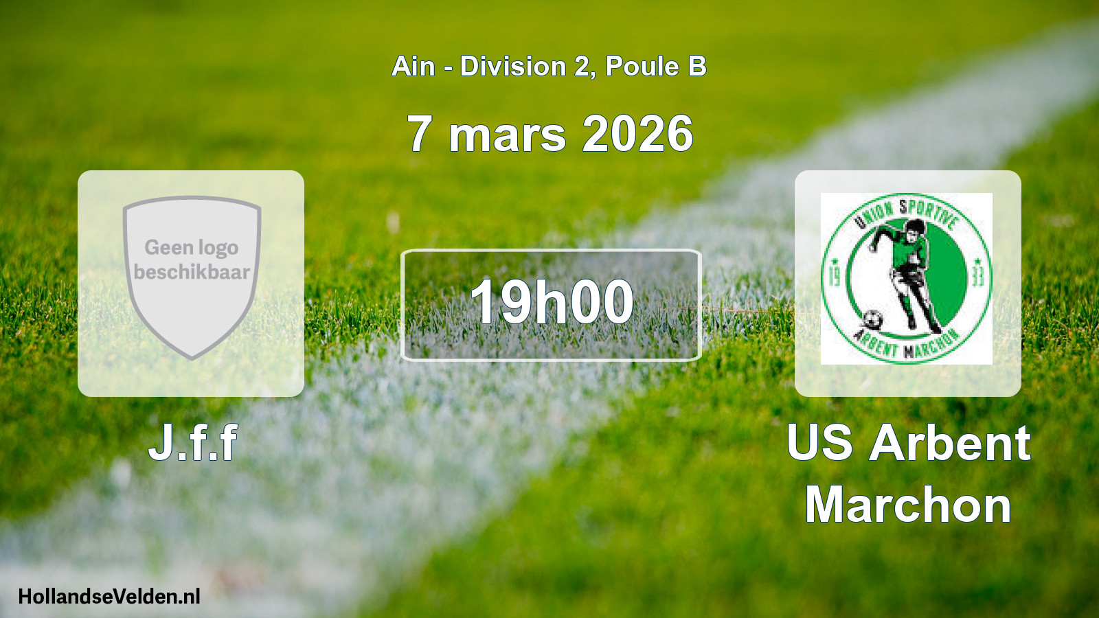 Geplande wedstrijd: J.f.f - US Arbent Marchon (7 maart 2026)