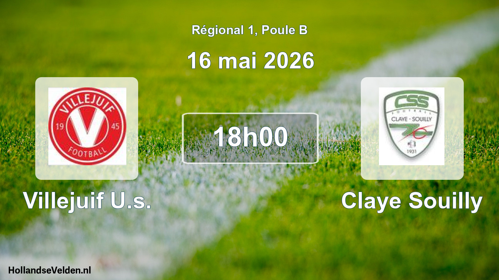 Geplande wedstrijd: Villejuif U.s. - Claye Souilly (16 mai 2026)