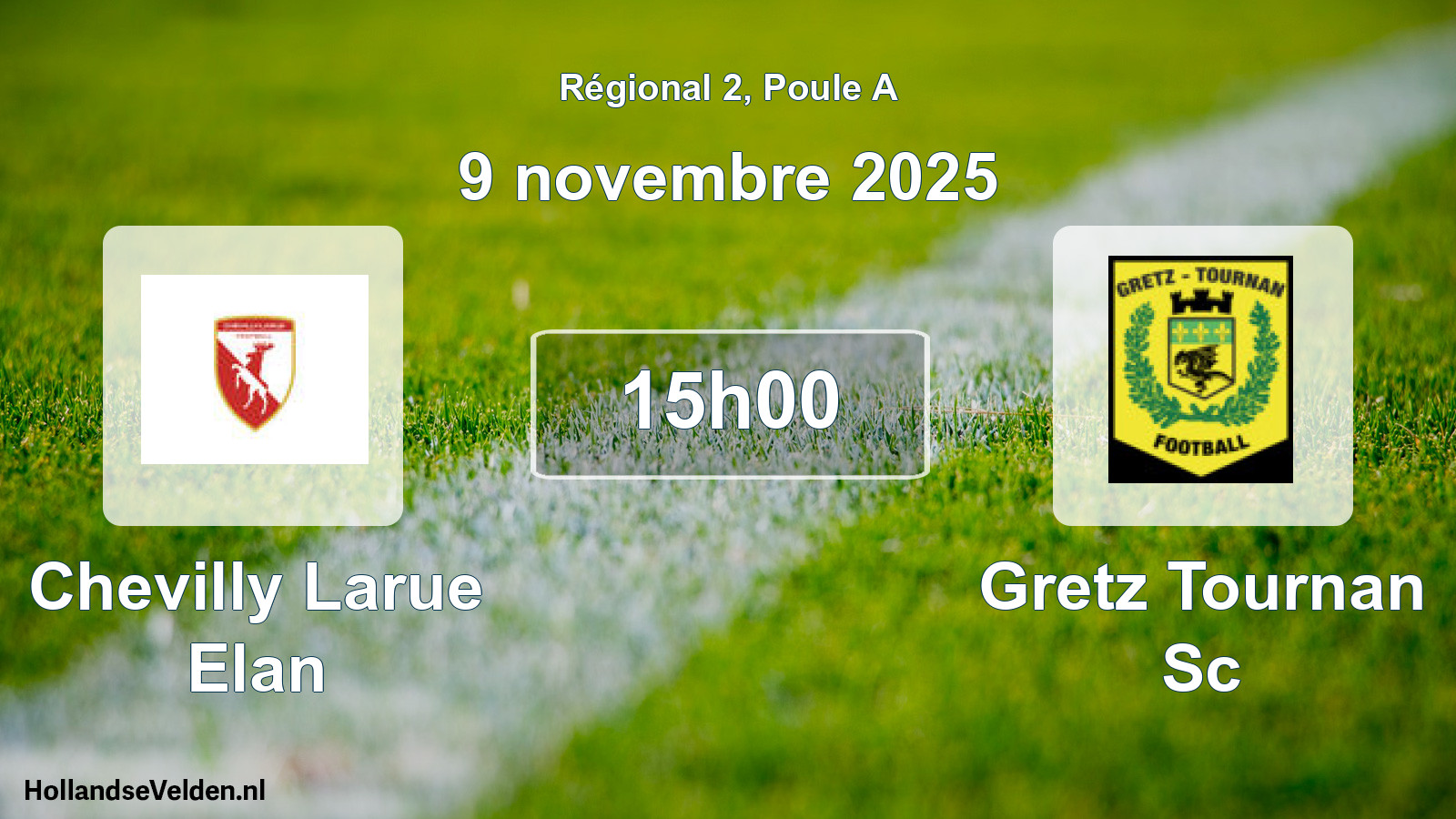 Scheduled Match: Chevilly Larue Elan - Gretz Tournan Sc (9 November 2025)