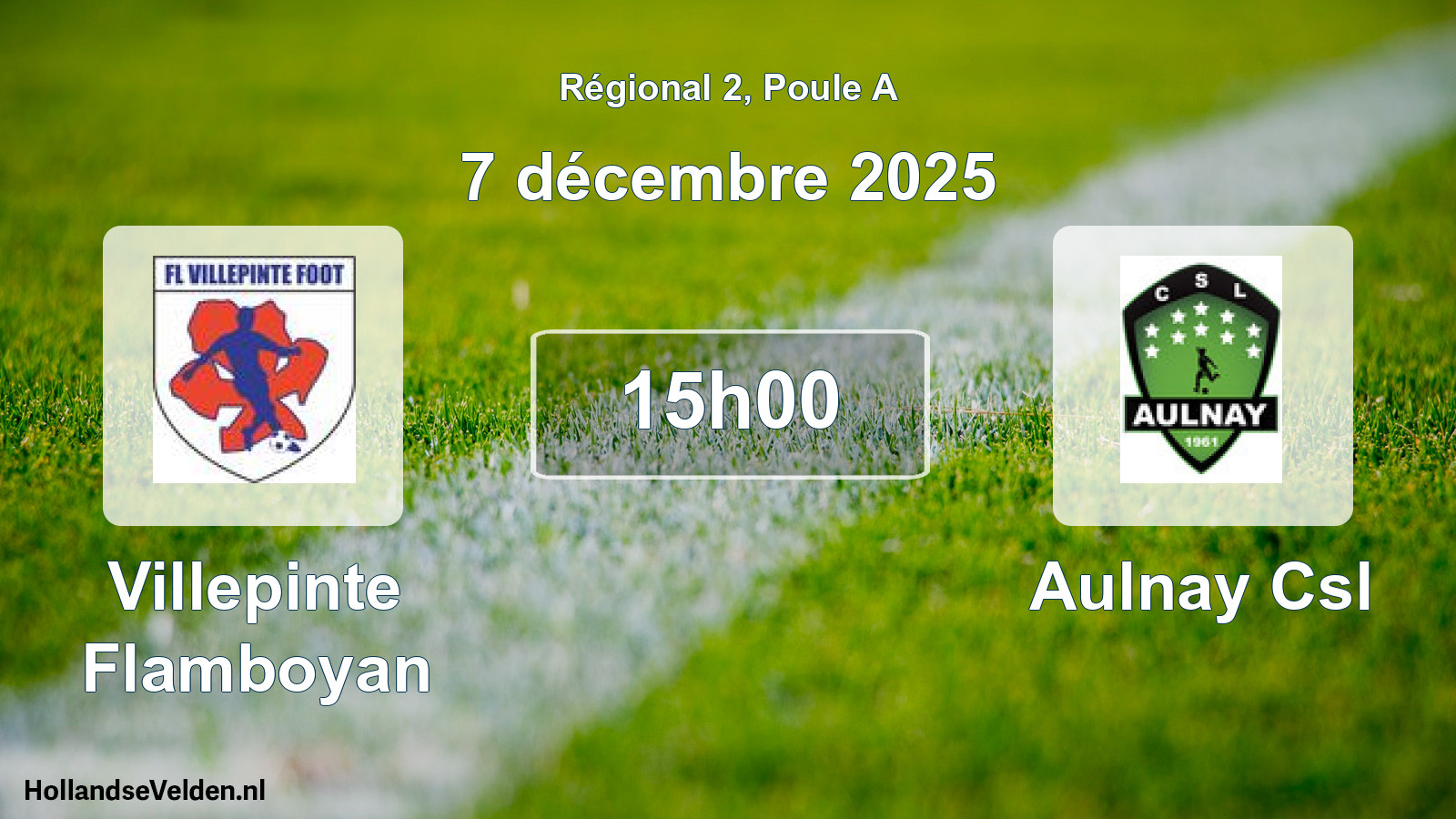 Scheduled Match: Villepinte Flamboyan - Aulnay Csl (7 December 2025)