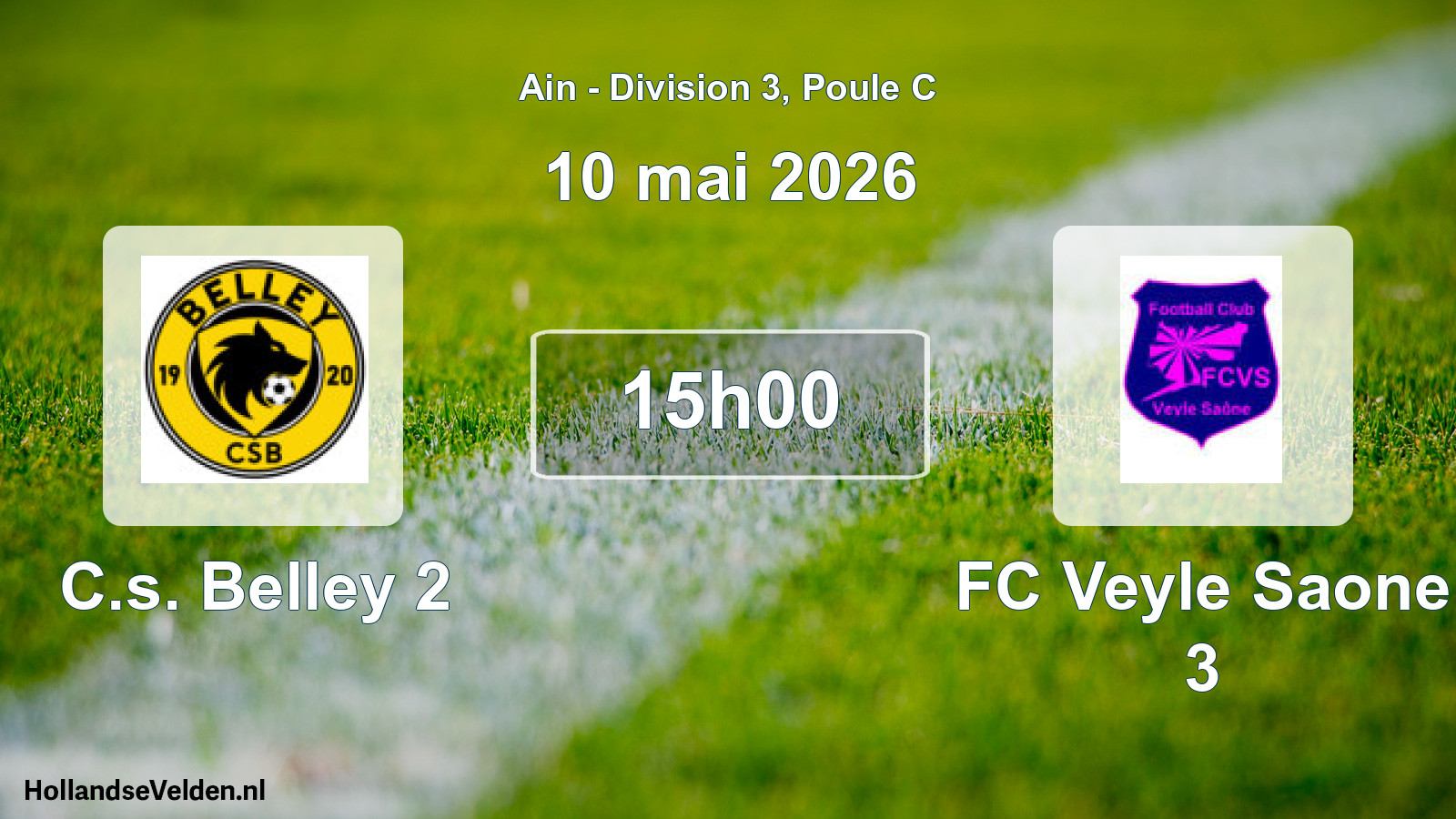 Geplande wedstrijd: C.s. Belley 2 - FC Veyle Saone 3 (10 mei 2026)