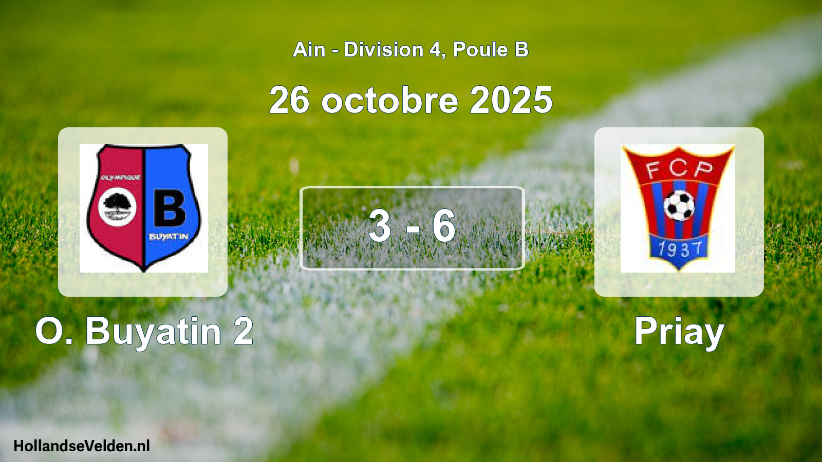 Total number of matches played: O. Buyatin 2 - Priay 3 - 6 (26 October 2025)