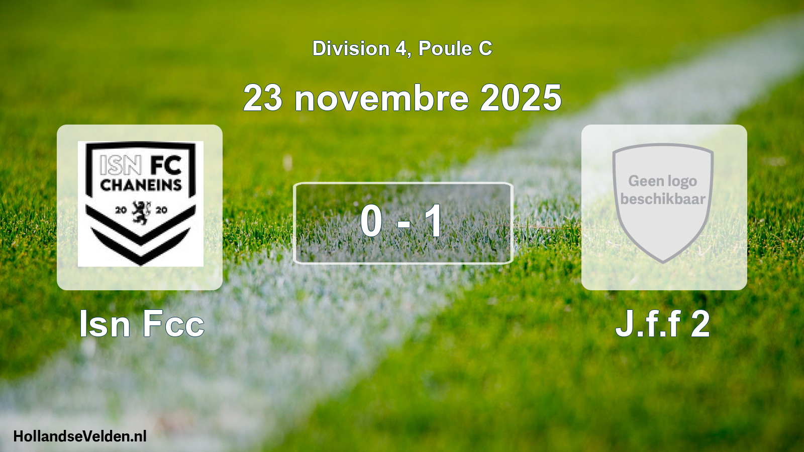 Match joué: Isn Fcc - J.f.f 2 0 - 1 (23 novembre 2025)