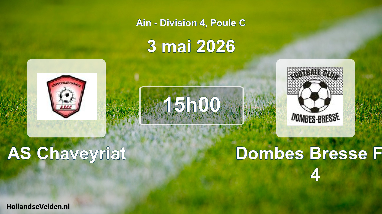 Geplande wedstrijd: AS Chaveyriat - Dombes Bresse FC 4 (3 mei 2026)
