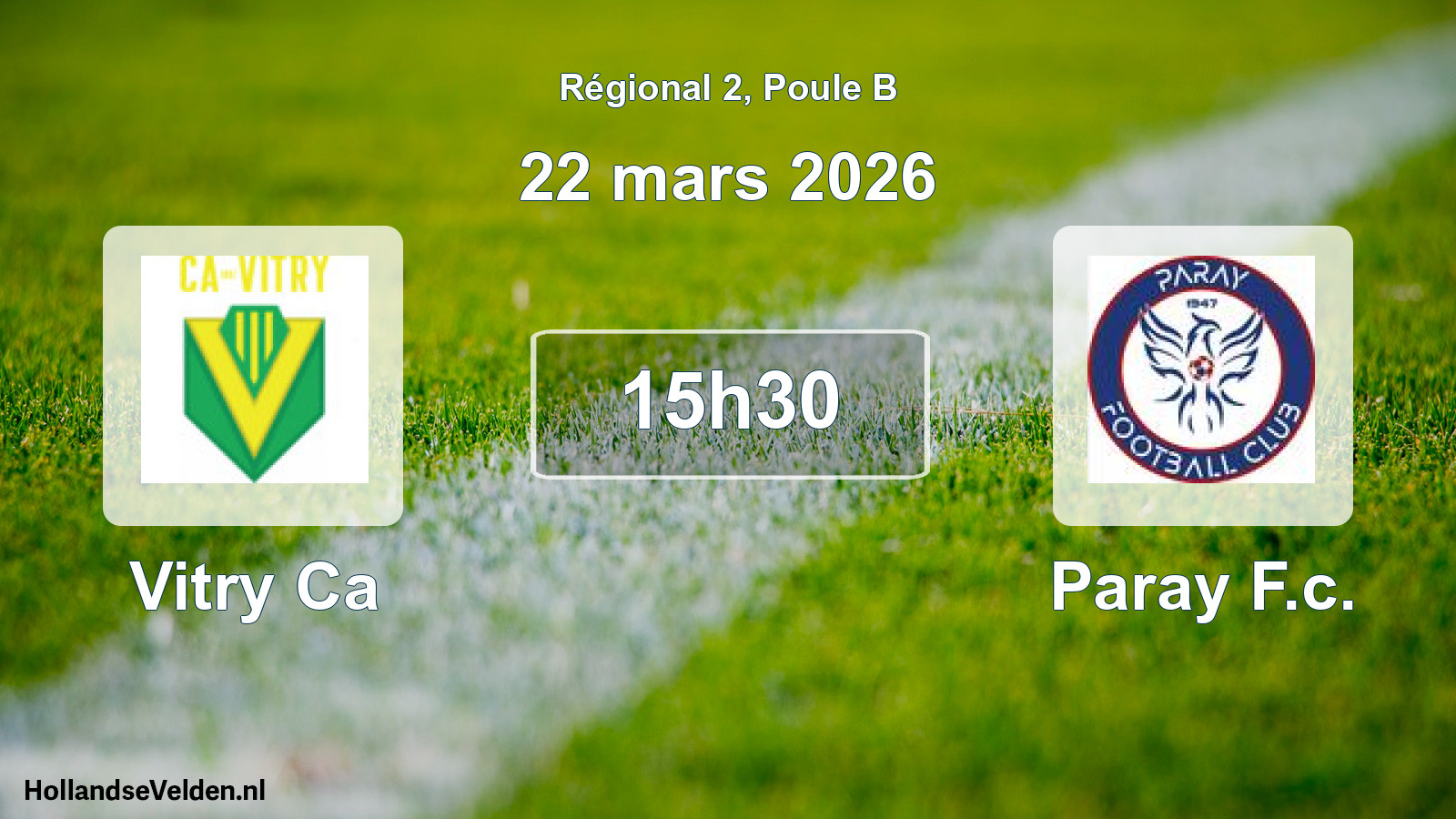 Scheduled Match: Vitry Ca - Paray F.c. (22 March 2026)