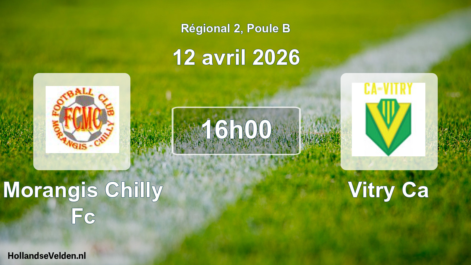 Scheduled Match: Morangis Chilly Fc - Vitry Ca (12 April 2026)