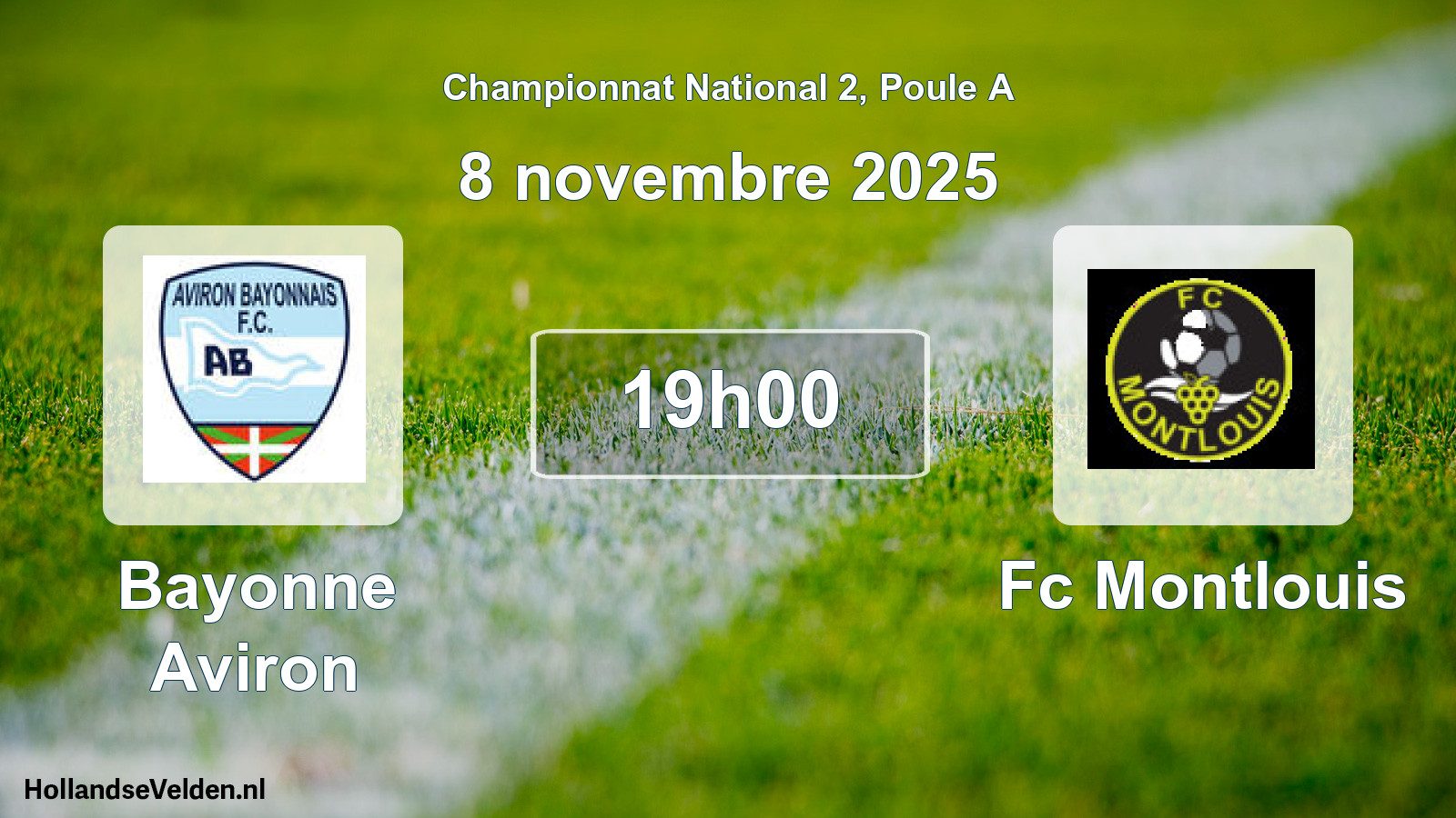 Geplande wedstrijd: Bayonne Aviron - Fc Montlouis (8 novembre 2025)