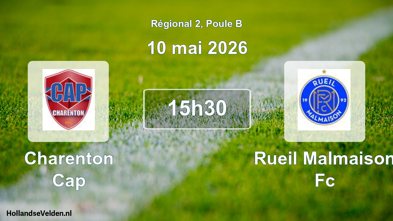 Geplande wedstrijd: Charenton Cap - Rueil Malmaison Fc (10 mai 2026)