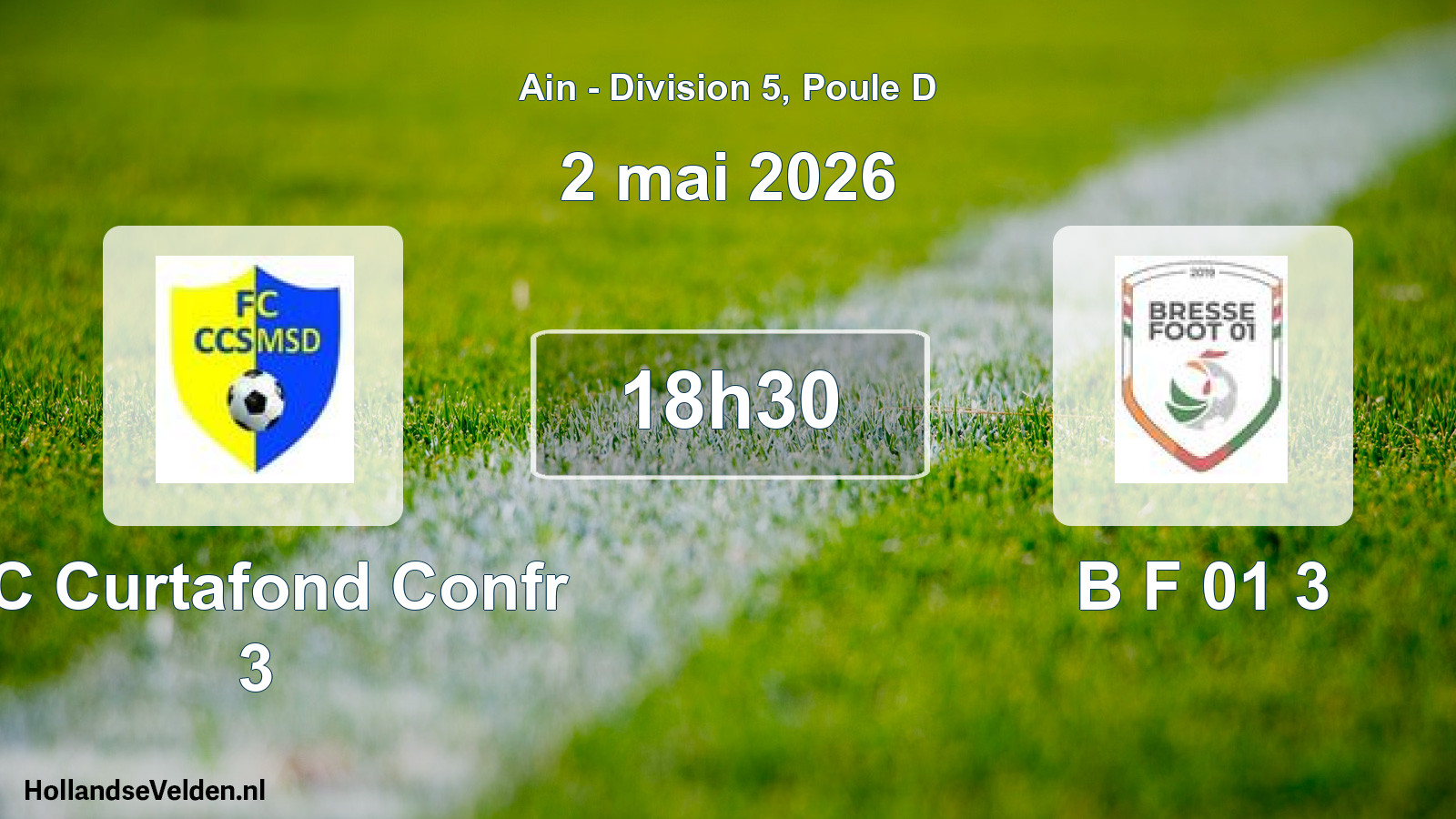 Geplande wedstrijd: FC Curtafond Confr 3 - B F 01 3 (2 mei 2026)