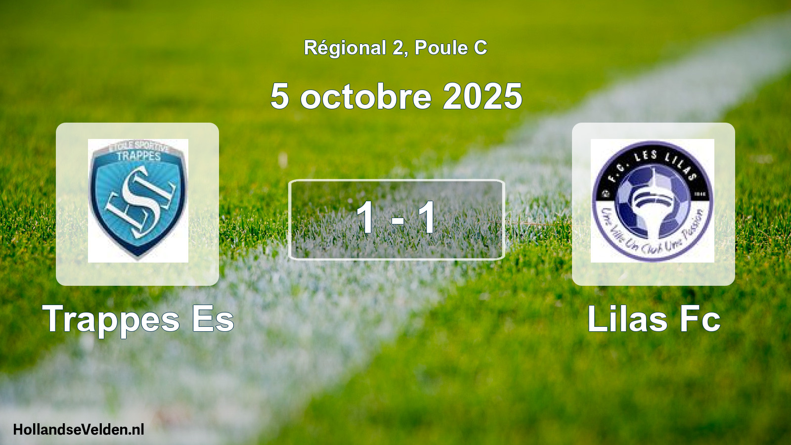 Gespeelde wedstrijd: Trappes Es - Lilas Fc 1 - 1 (5 octobre 2025)